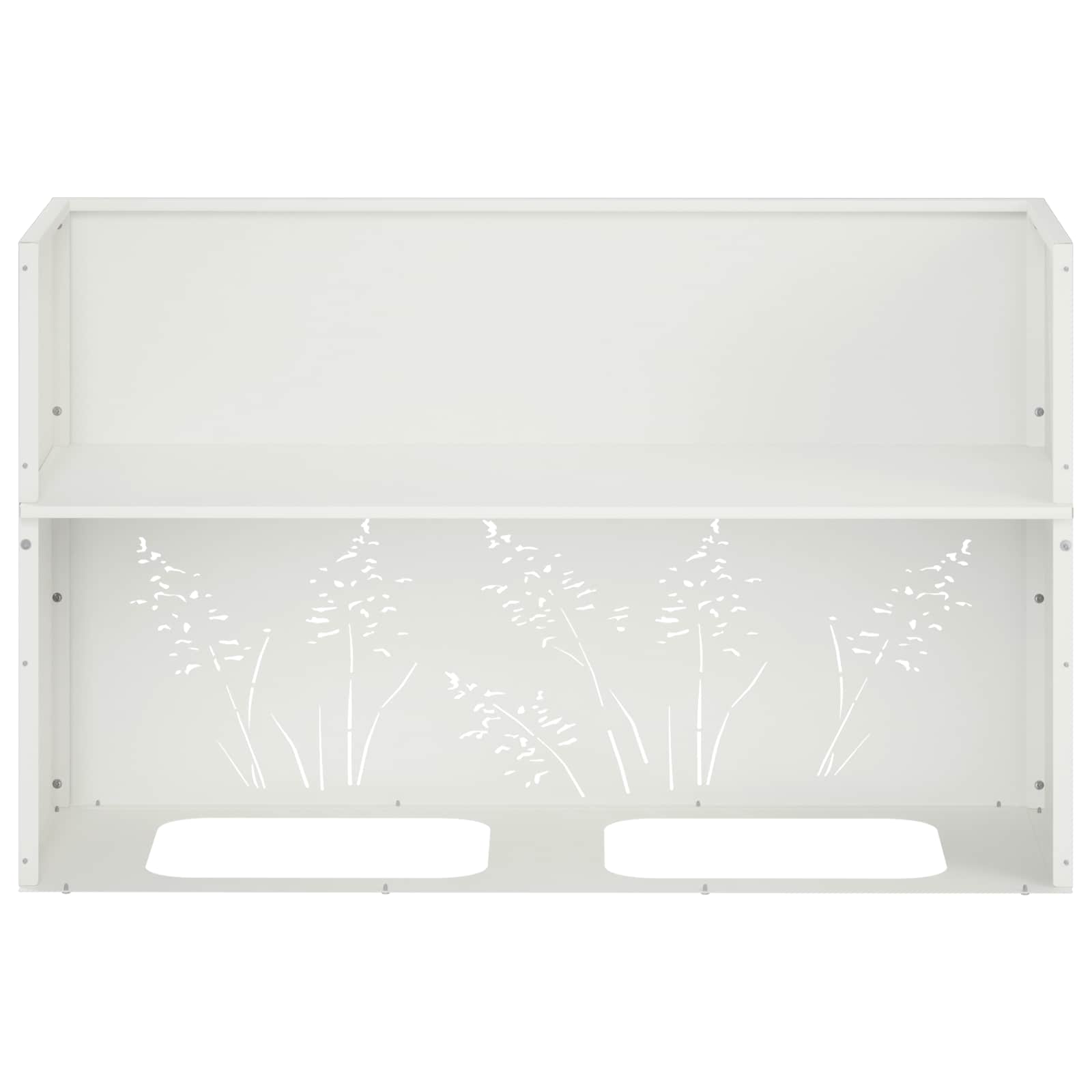 Sodo vazonas Balta 80 x 30 x 49 cm Šaltai valcuotas plienas Sodo vazonas Balta 80 x 30 x 49 cm Šaltai valcuotas plienas - Image 9