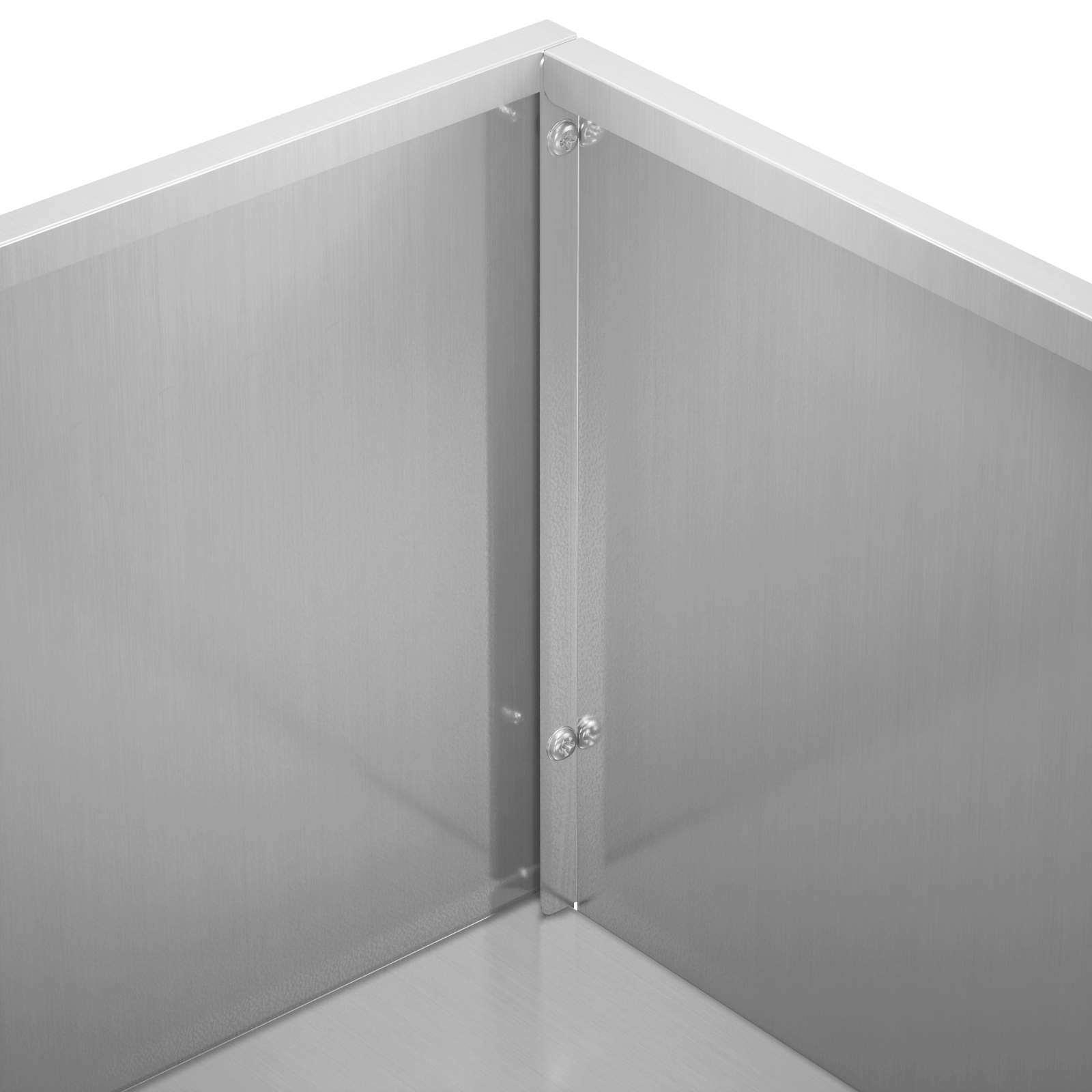 Sodo vazonas Sidabrinė 80 x 30 x 49 cm Galvanizuotas plienas Sodo vazonas Sidabrinė 80 x 30 x 49 cm Galvanizuotas plienas - Image 7