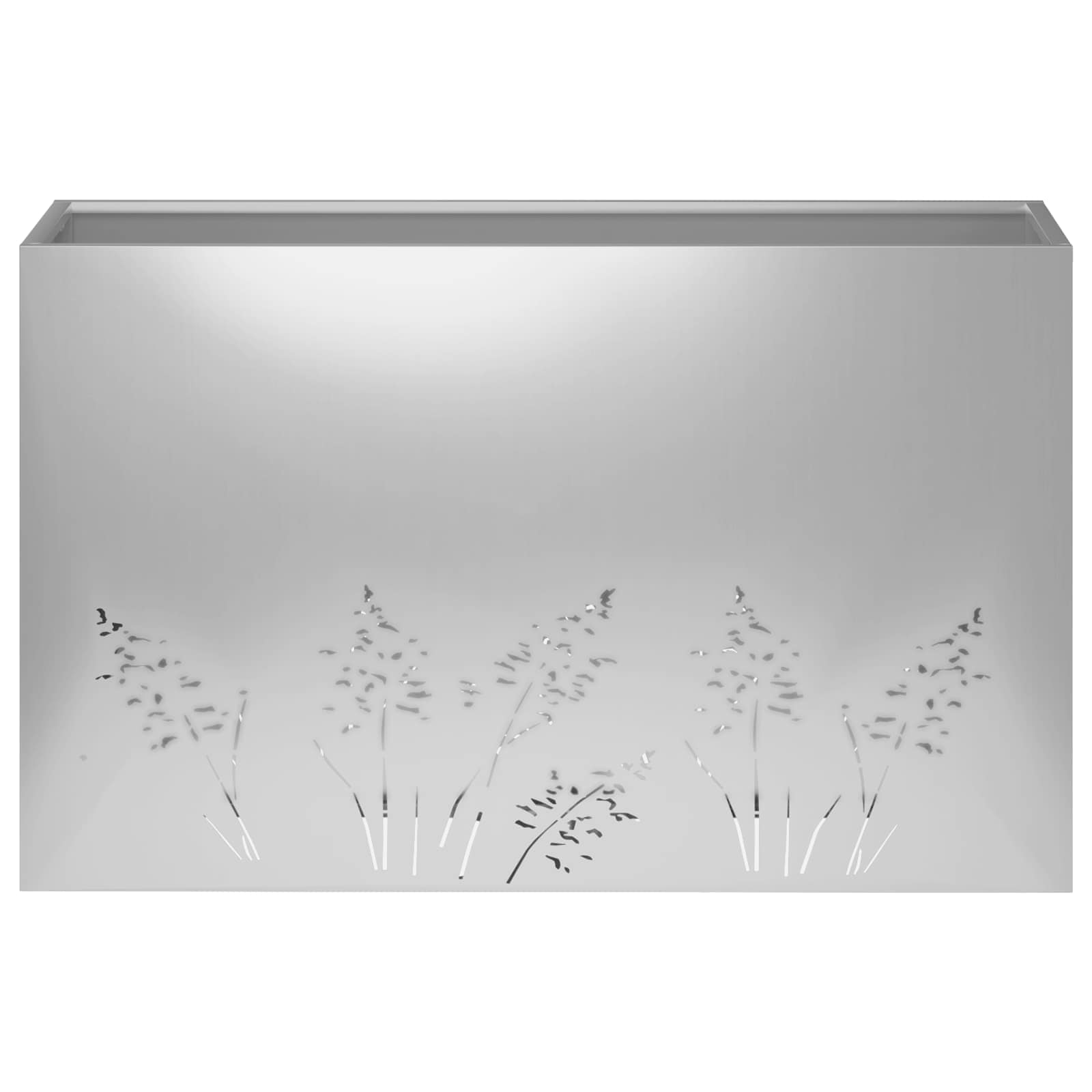Sodo vazonas Sidabrinė 80 x 30 x 49 cm Galvanizuotas plienas Sodo vazonas Sidabrinė 80 x 30 x 49 cm Galvanizuotas plienas - Image 5