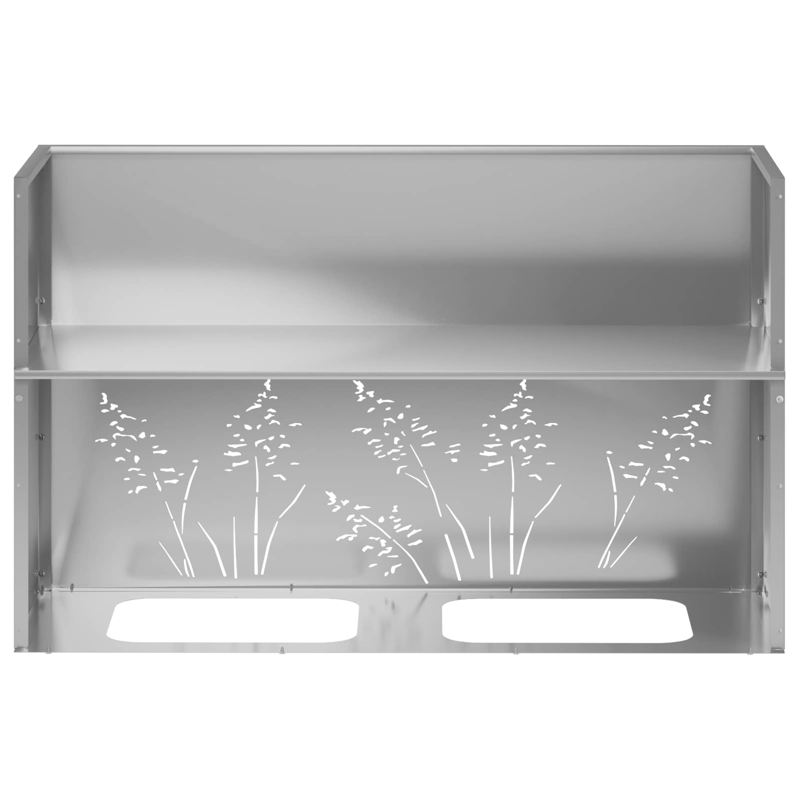 Sodo vazonas Sidabrinė 80 x 30 x 49 cm Galvanizuotas plienas Sodo vazonas Sidabrinė 80 x 30 x 49 cm Galvanizuotas plienas - Image 9