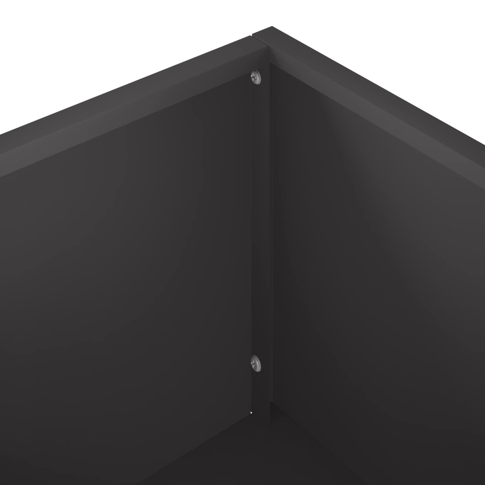 Sodo vazonas Juoda 100 x 20 x 49 cm Šaltai valcuotas plienas Sodo vazonas Juoda 100 x 20 x 49 cm Šaltai valcuotas plienas - Image 7