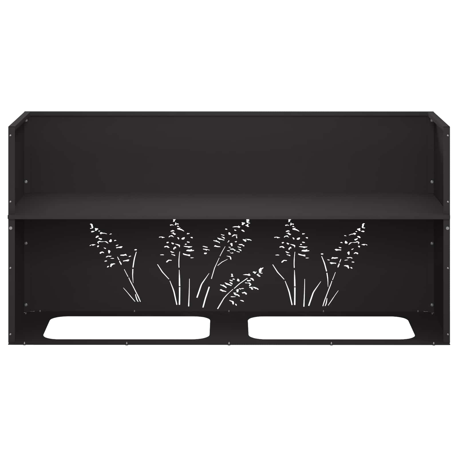 Sodo vazonas Juoda 100 x 30 x 49 cm Šaltai valcuotas plienas Sodo vazonas Juoda 100 x 30 x 49 cm Šaltai valcuotas plienas - Image 9