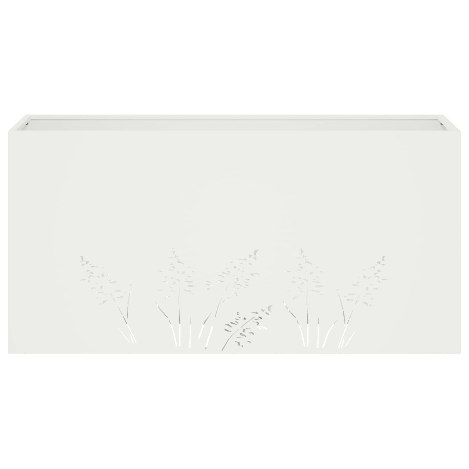 Sodo vazonas 2 vnt. Balta 100 x 30 x 49 cm Sodo vazonas 2 vnt. Balta 100 x 30 x 49 cm - Image 6
