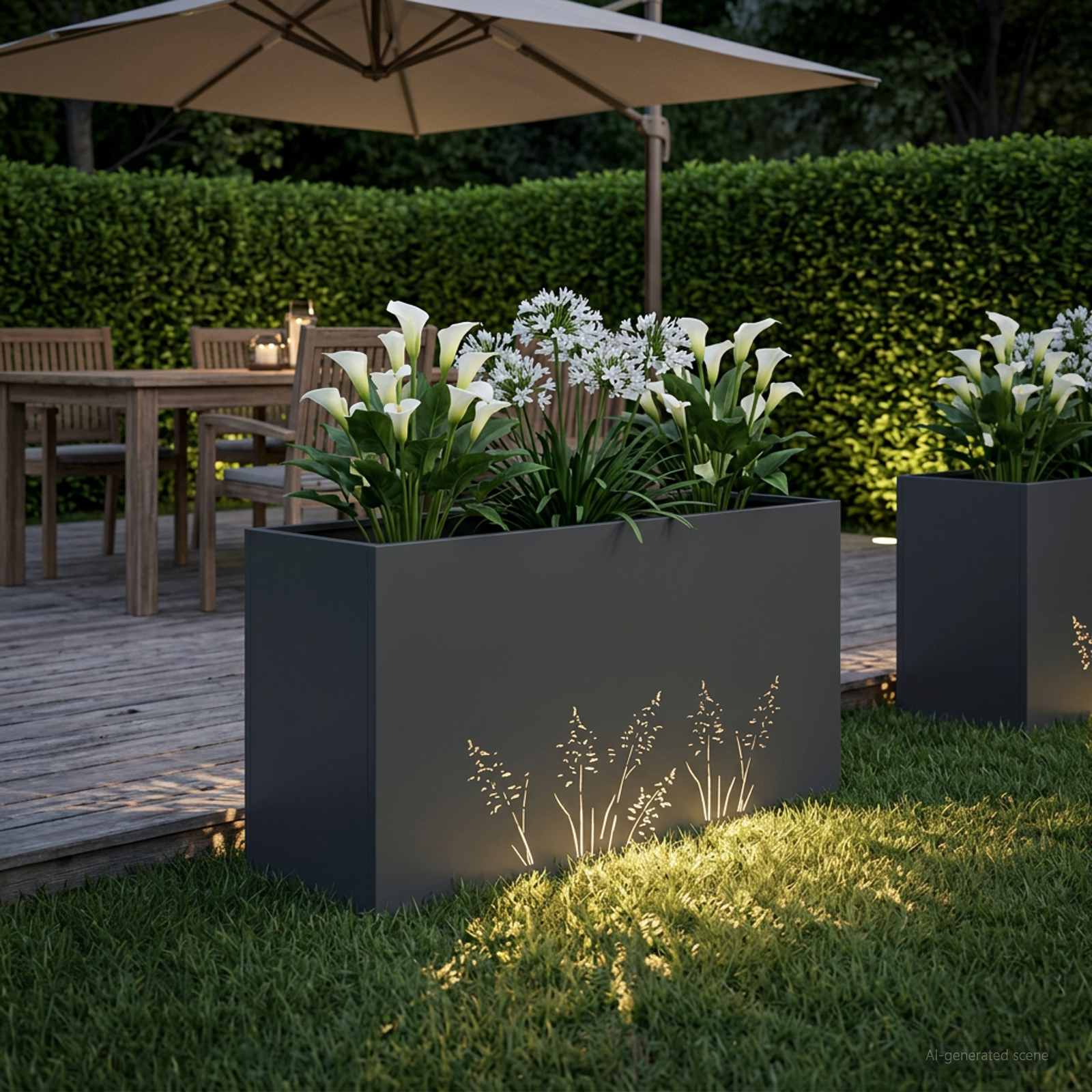 Sodo vazonas Antracito 100 x 30 x 49 cm Sodo vazonas Antracito 100 x 30 x 49 cm - Image 4