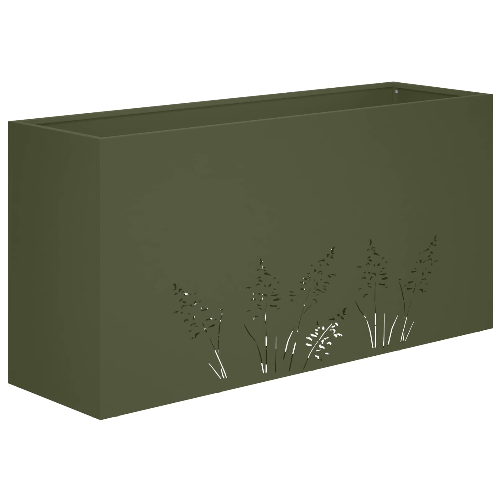 Sodo vazonas 2 vnt. Alyvuogių žalia 100 x 30 x 49 cm Sodo vazonas 2 vnt. Alyvuogių žalia 100 x 30 x 49 cm - Image 5