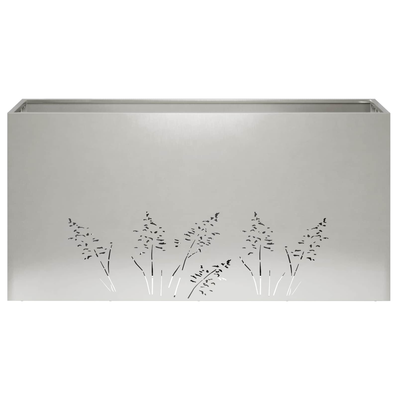 Sodo vazonas 2 vnt. Sidabrinė 100 x 30 x 49 cm Sodo vazonas 2 vnt. Sidabrinė 100 x 30 x 49 cm - Image 6