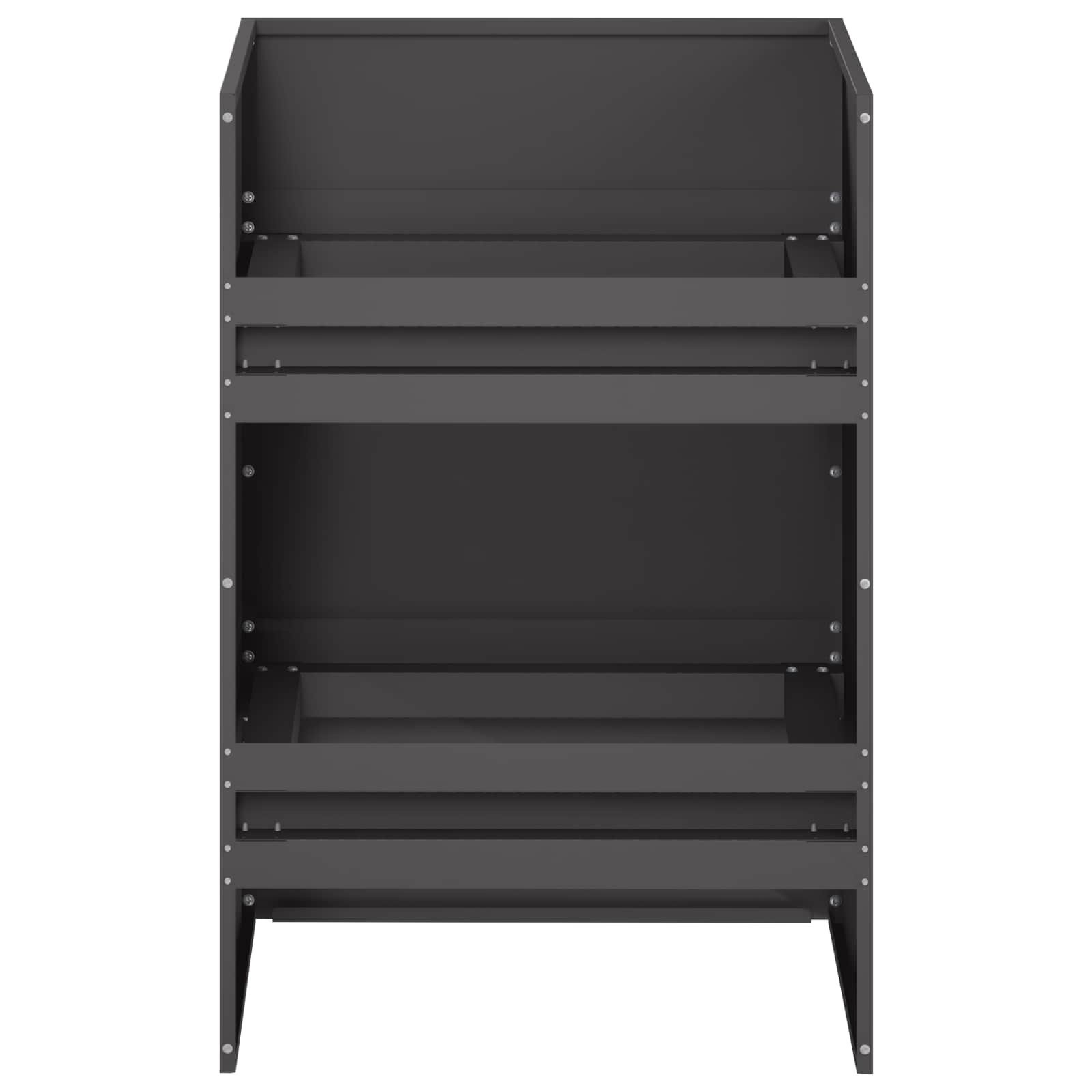 Sodo vazonas Juoda 40 x 40 x 60 cm Šaltai valcuotas plienas Sodo vazonas Juoda 40 x 40 x 60 cm Šaltai valcuotas plienas - Image 8