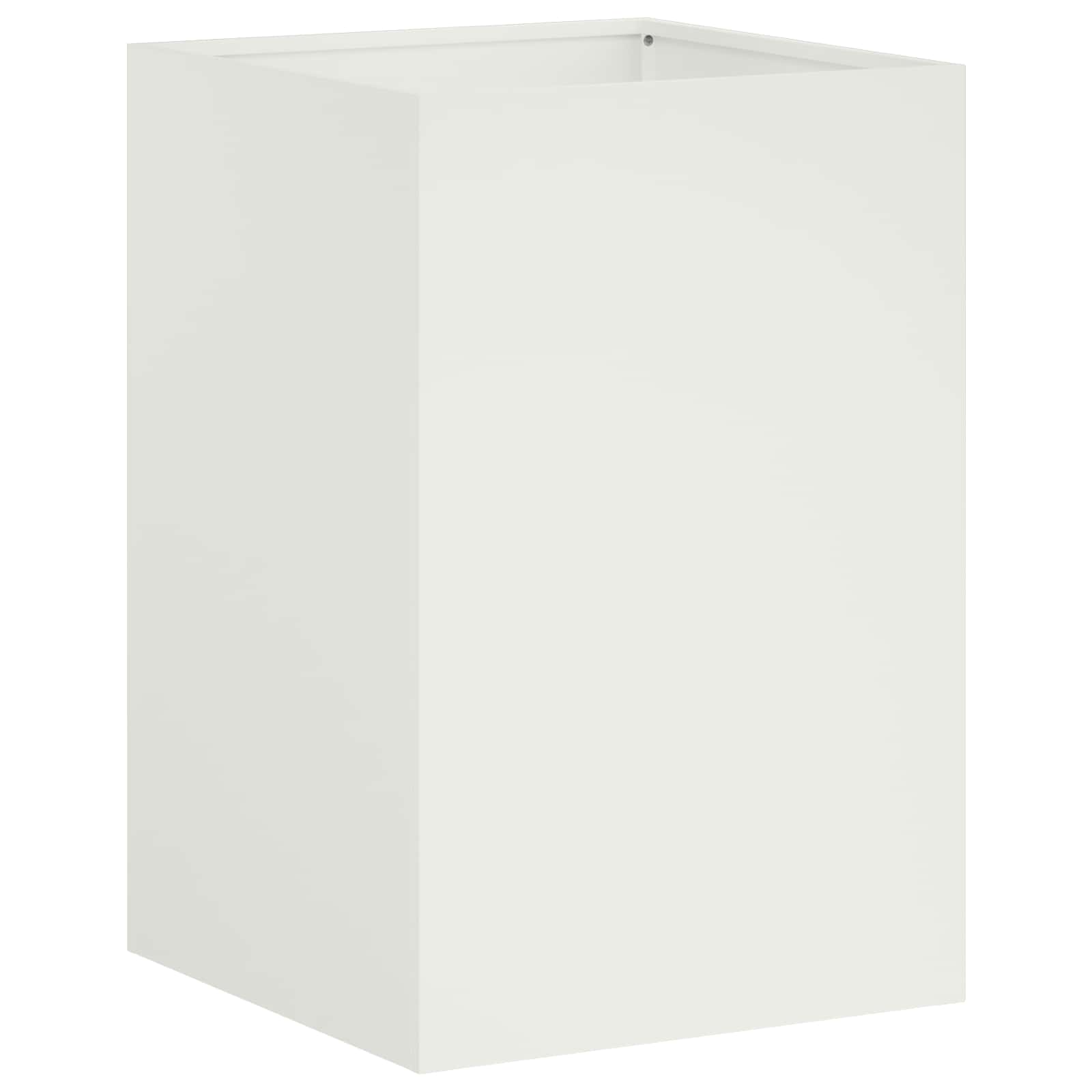 Sodo vazonas Balta 40 x 40 x 60 cm Šaltai valcuotas plienas Sodo vazonas Balta 40 x 40 x 60 cm Šaltai valcuotas plienas - Image 3