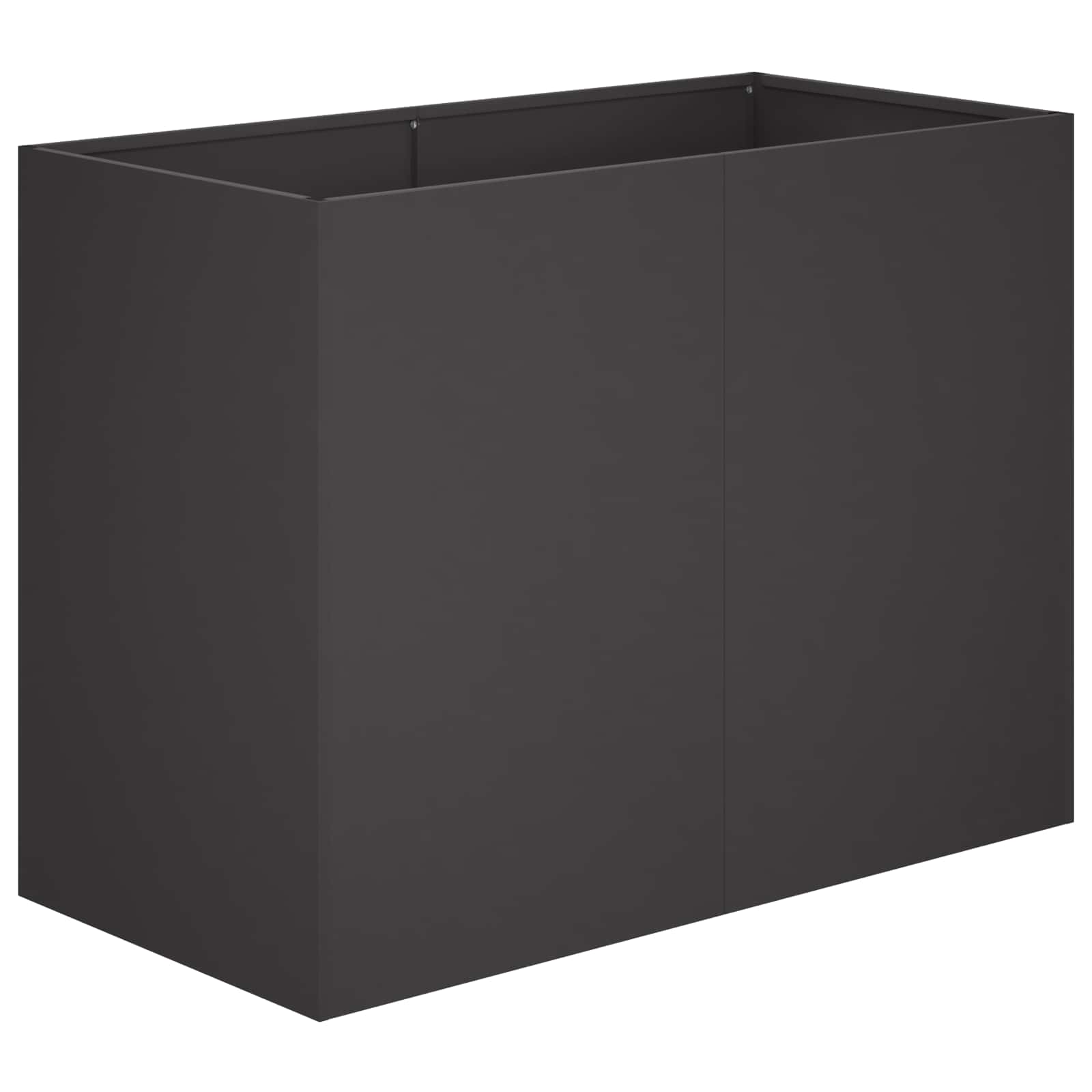 Sodo vazonas Juoda 80 x 40 x 60 cm Šaltai valcuotas plienas Sodo vazonas Juoda 80 x 40 x 60 cm Šaltai valcuotas plienas - Image 3