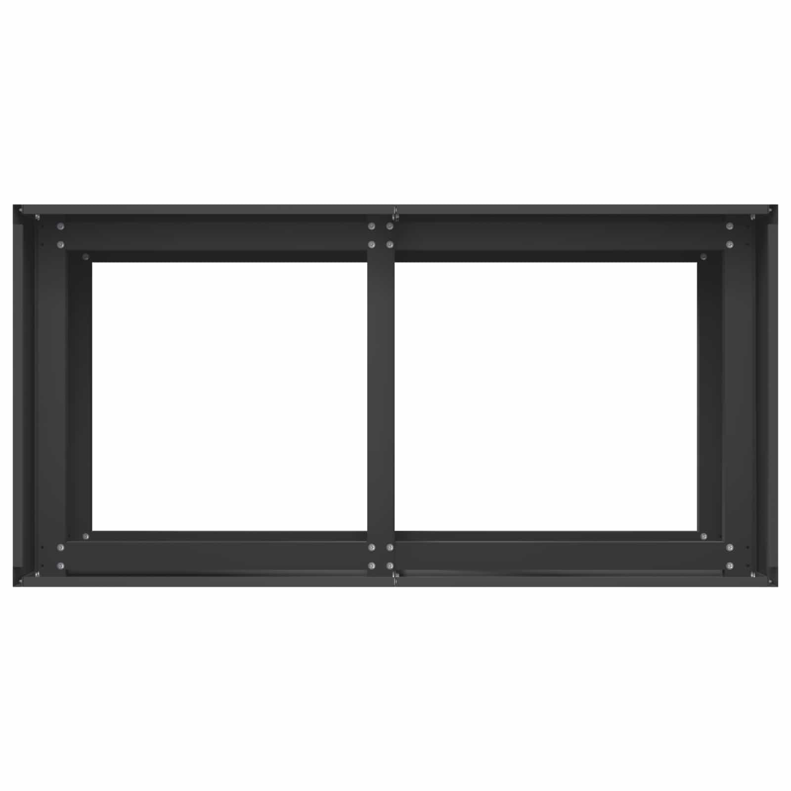 Sodo vazonas Juoda 80 x 40 x 60 cm Šaltai valcuotas plienas Sodo vazonas Juoda 80 x 40 x 60 cm Šaltai valcuotas plienas - Image 5