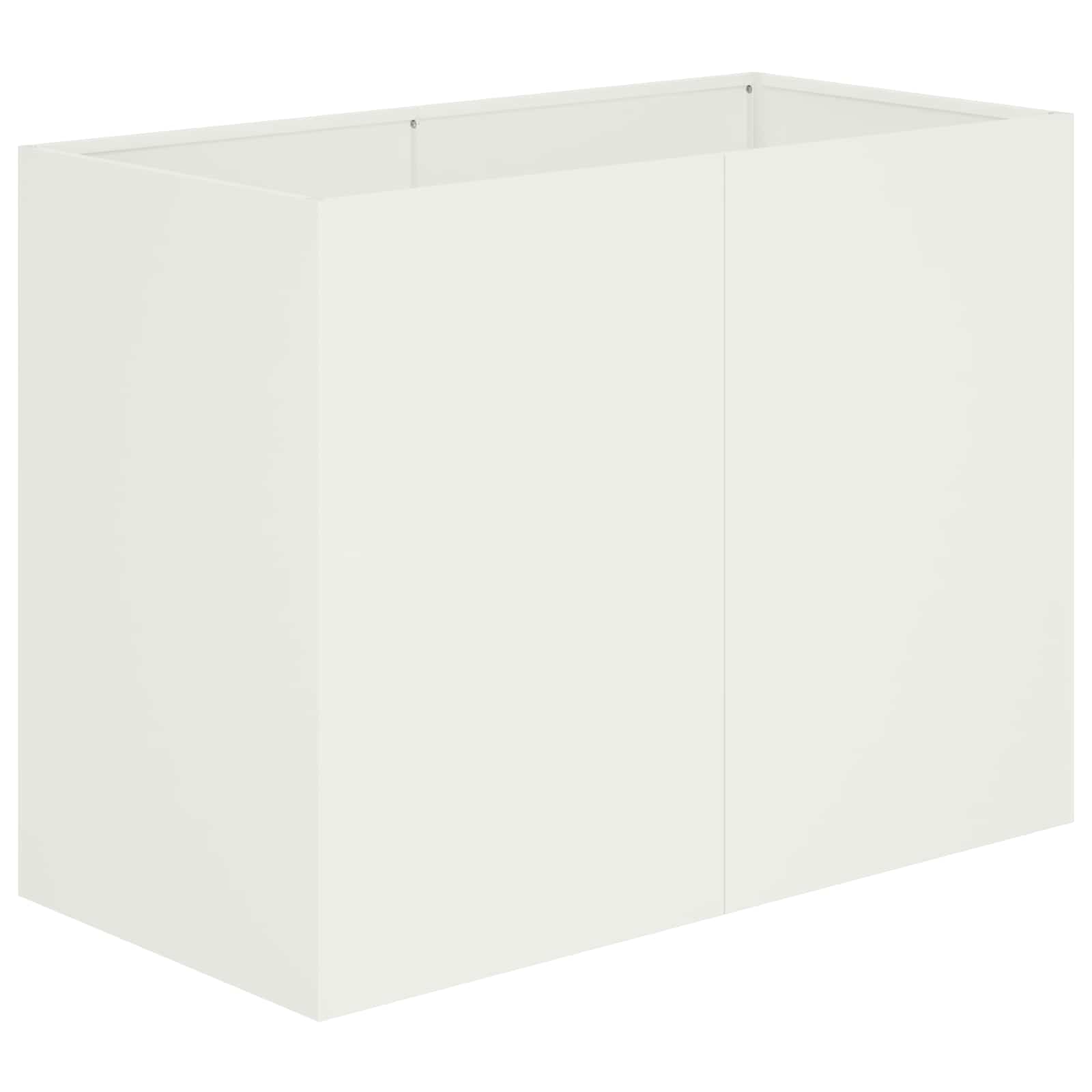 Sodo vazonas Balta 80 x 40 x 60 cm Šaltai valcuotas plienas Sodo vazonas Balta 80 x 40 x 60 cm Šaltai valcuotas plienas - Image 3