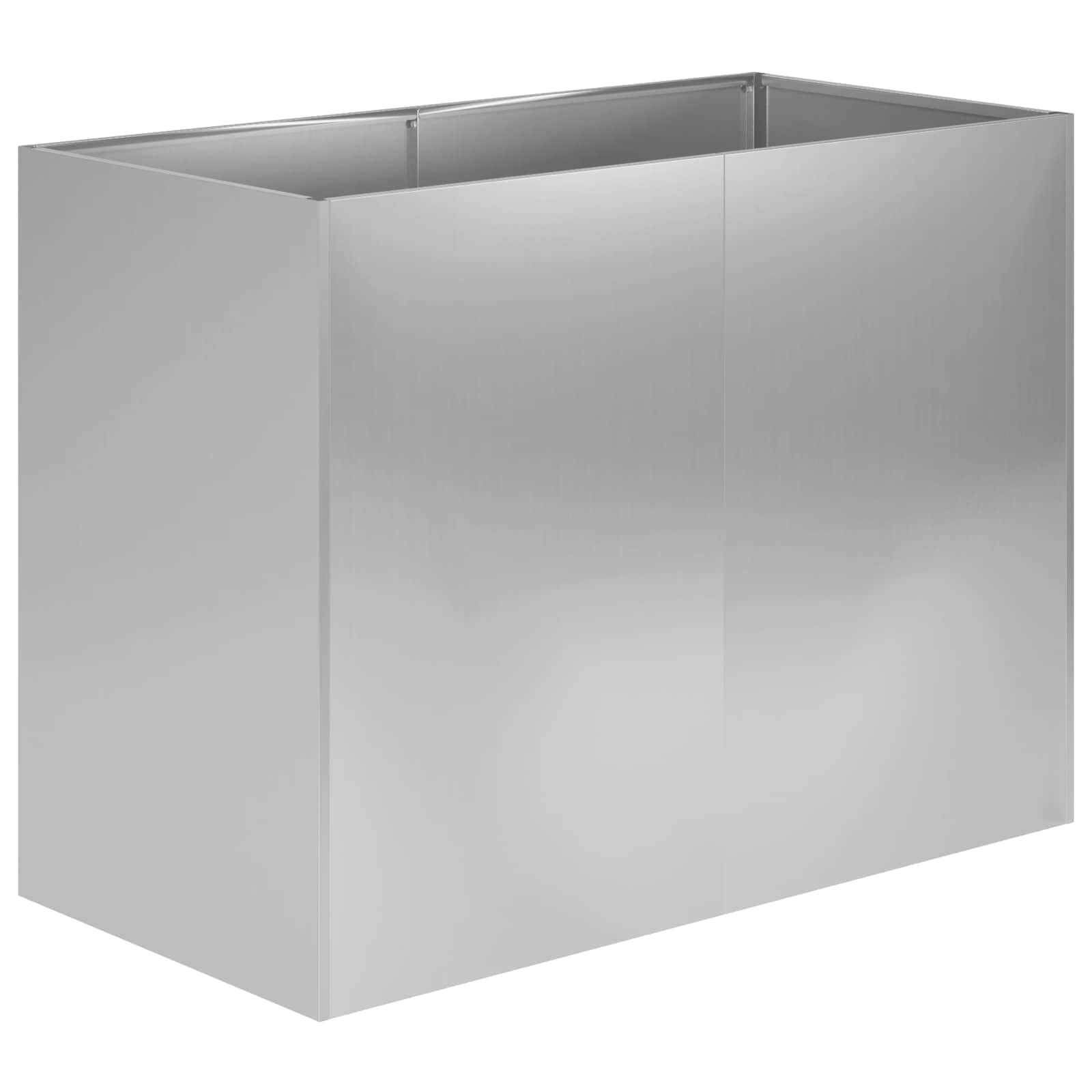 Sodo vazonas Sidabrinė 80 x 40 x 60 cm Galvanizuotas plienas Sodo vazonas Sidabrinė 80 x 40 x 60 cm Galvanizuotas plienas - Image 3