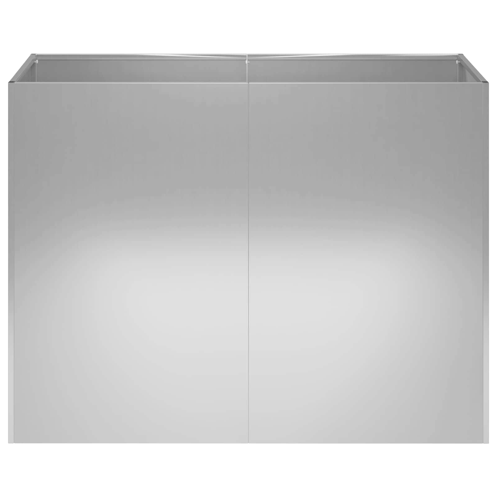 Sodo vazonas Sidabrinė 80 x 40 x 60 cm Galvanizuotas plienas Sodo vazonas Sidabrinė 80 x 40 x 60 cm Galvanizuotas plienas - Image 4