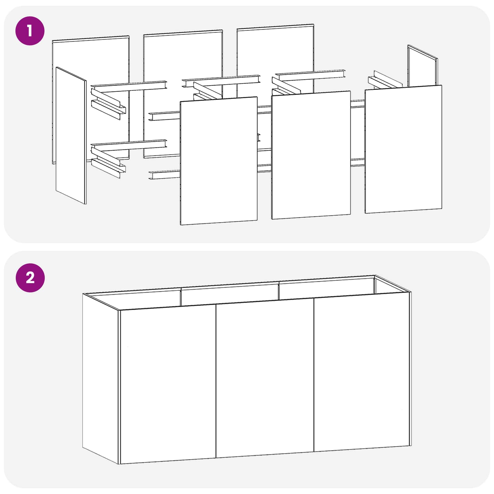 Sodo vazonas Juoda 120 x 40 x 60 cm Šaltai valcuotas plienas Sodo vazonas Juoda 120 x 40 x 60 cm Šaltai valcuotas plienas - Image 7