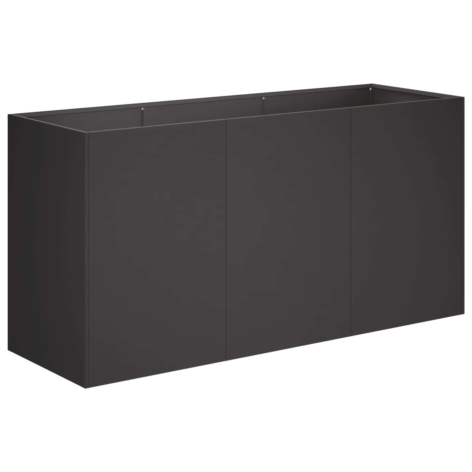 Sodo vazonas Juoda 120 x 40 x 60 cm Šaltai valcuotas plienas Sodo vazonas Juoda 120 x 40 x 60 cm Šaltai valcuotas plienas - Image 3