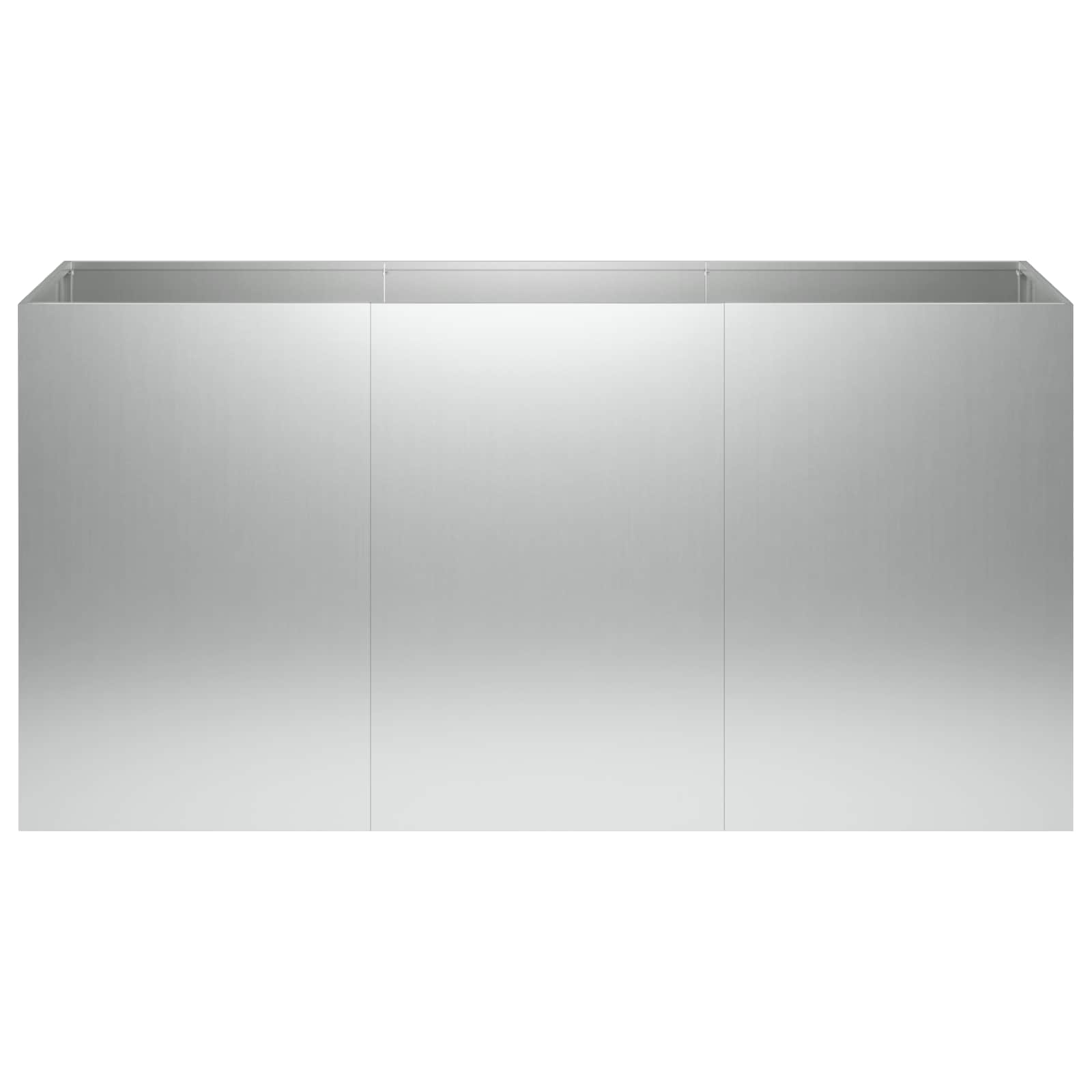 Sodo vazonas Sidabrinė 120 x 40 x 60 cm Galvanizuotas plienas Sodo vazonas Sidabrinė 120 x 40 x 60 cm Galvanizuotas plienas - Image 4
