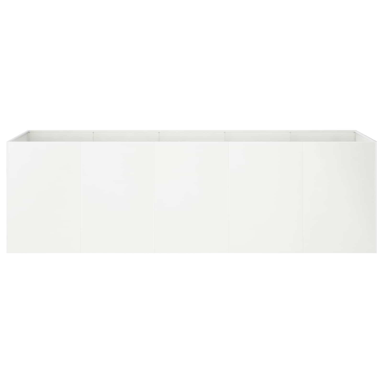 Sodo vazonas Balta 200 x 40 x 60 cm Šaltai valcuotas plienas Sodo vazonas Balta 200 x 40 x 60 cm Šaltai valcuotas plienas - Image 4