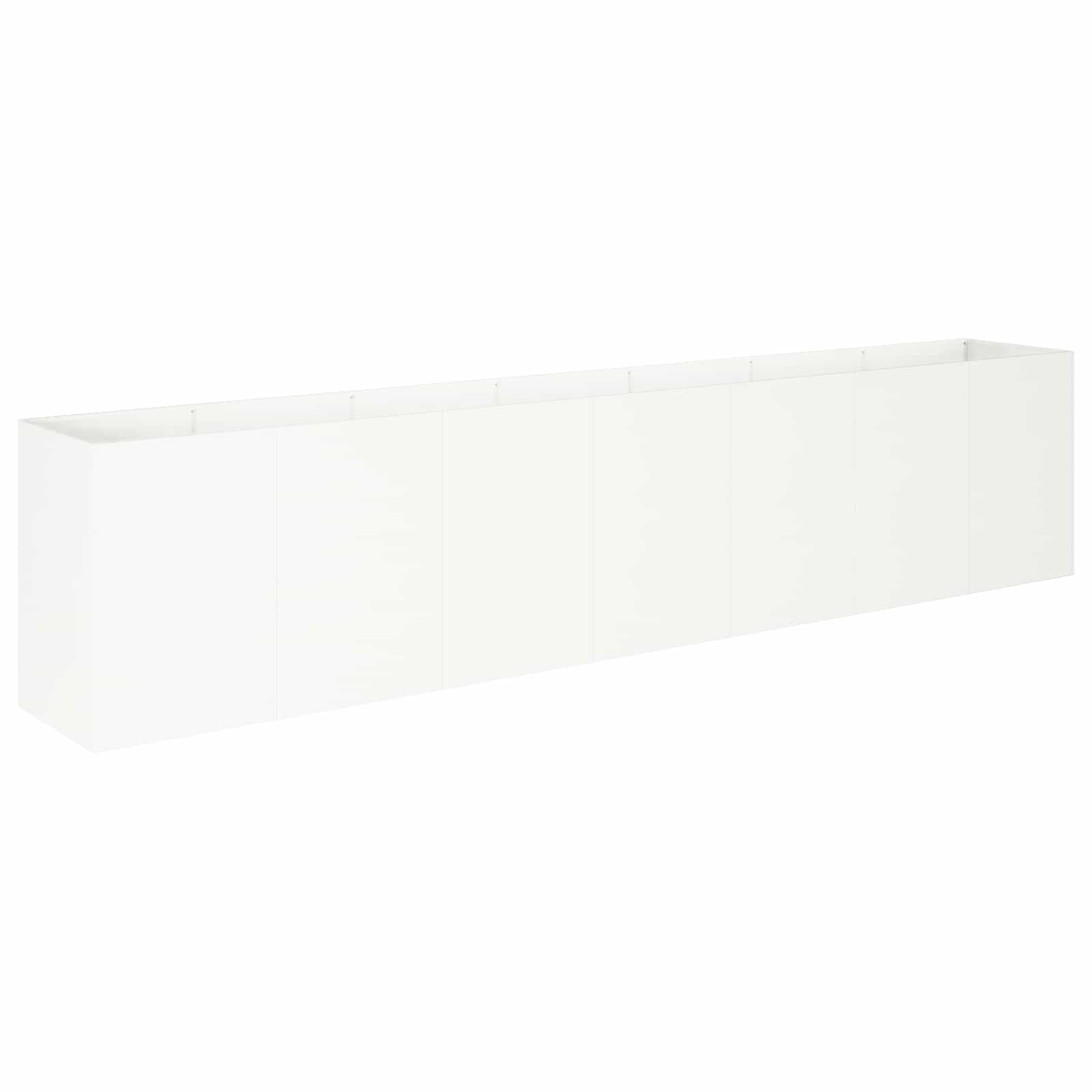 Sodo vazonas Balta 280 x 40 x 60 cm Šaltai valcuotas plienas Sodo vazonas Balta 280 x 40 x 60 cm Šaltai valcuotas plienas - Image 3