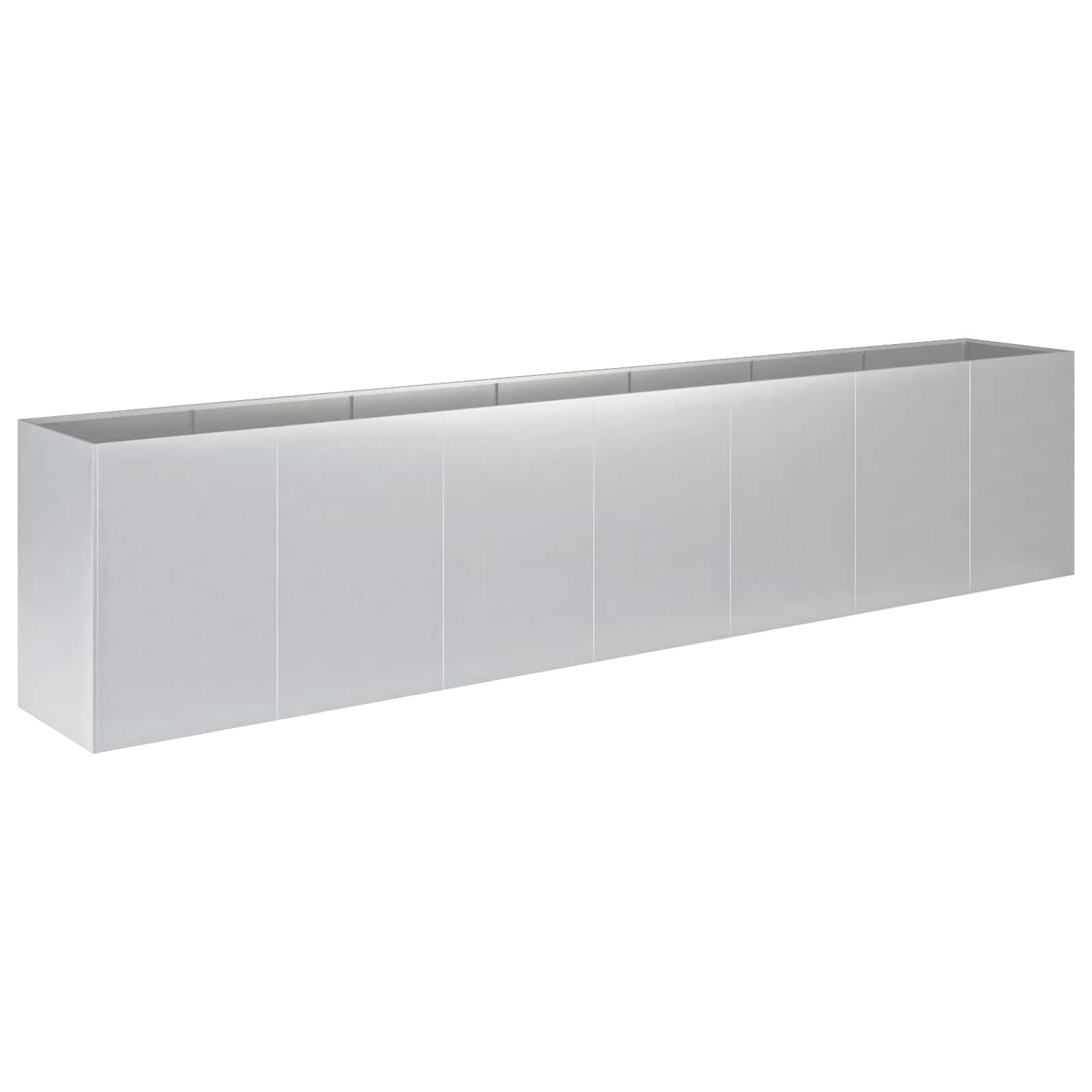 Sodo vazonas Sidabrinė 280 x 40 x 60 cm Galvanizuotas plienas Sodo vazonas Sidabrinė 280 x 40 x 60 cm Galvanizuotas plienas - Image 3