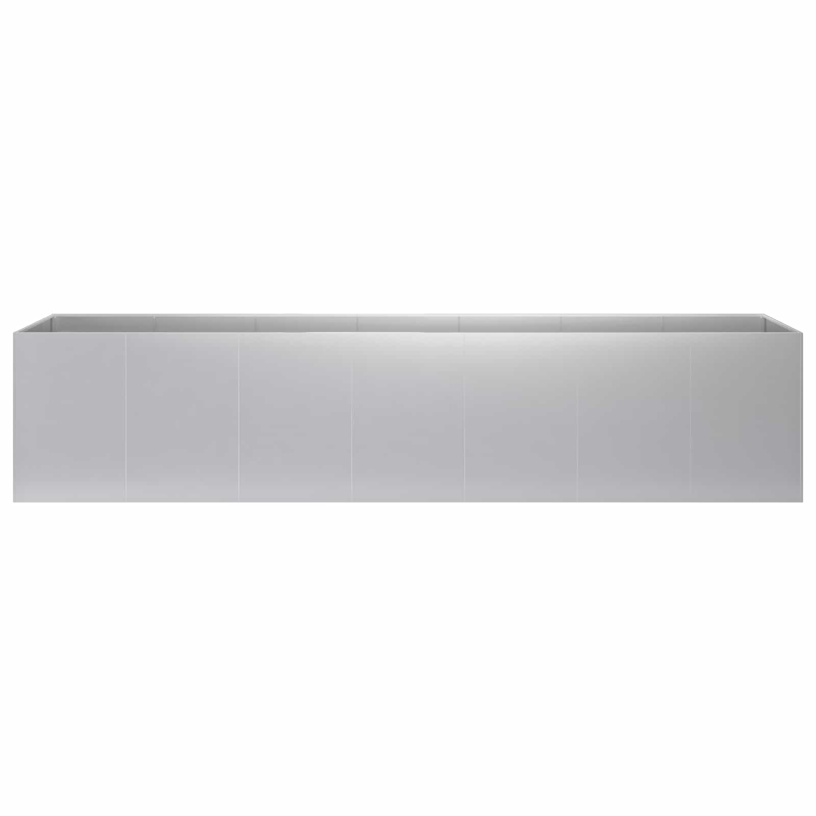 Sodo vazonas Sidabrinė 280 x 40 x 60 cm Galvanizuotas plienas Sodo vazonas Sidabrinė 280 x 40 x 60 cm Galvanizuotas plienas - Image 4
