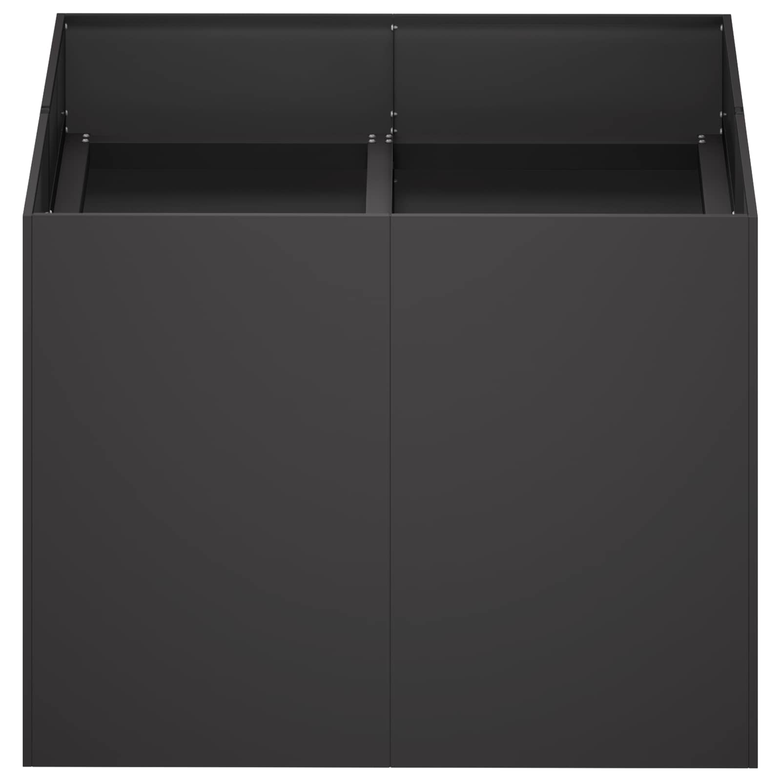 Sodo vazonas Juoda 80 x 80 x 60 cm Šaltai valcuotas plienas Sodo vazonas Juoda 80 x 80 x 60 cm Šaltai valcuotas plienas - Image 4