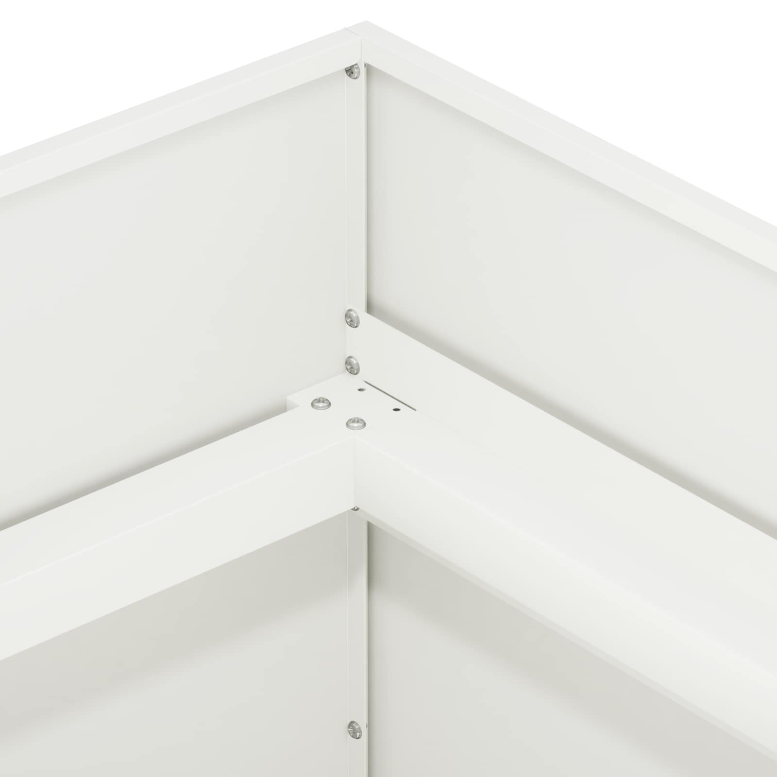 Sodo vazonas Balta 80 x 80 x 60 cm Šaltai valcuotas plienas Sodo vazonas Balta 80 x 80 x 60 cm Šaltai valcuotas plienas - Image 6