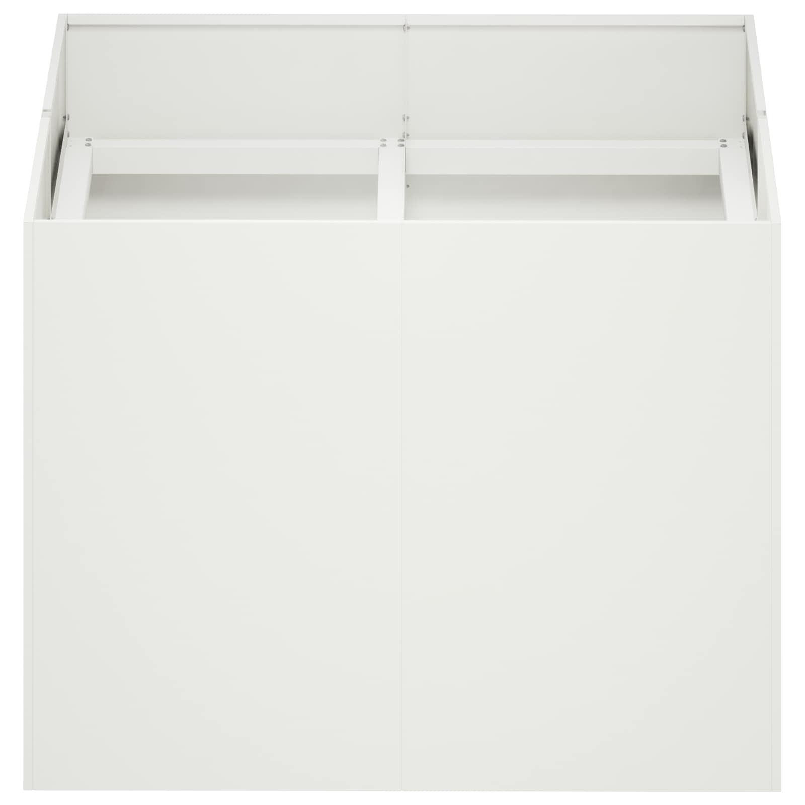Sodo vazonas Balta 80 x 80 x 60 cm Šaltai valcuotas plienas Sodo vazonas Balta 80 x 80 x 60 cm Šaltai valcuotas plienas - Image 4