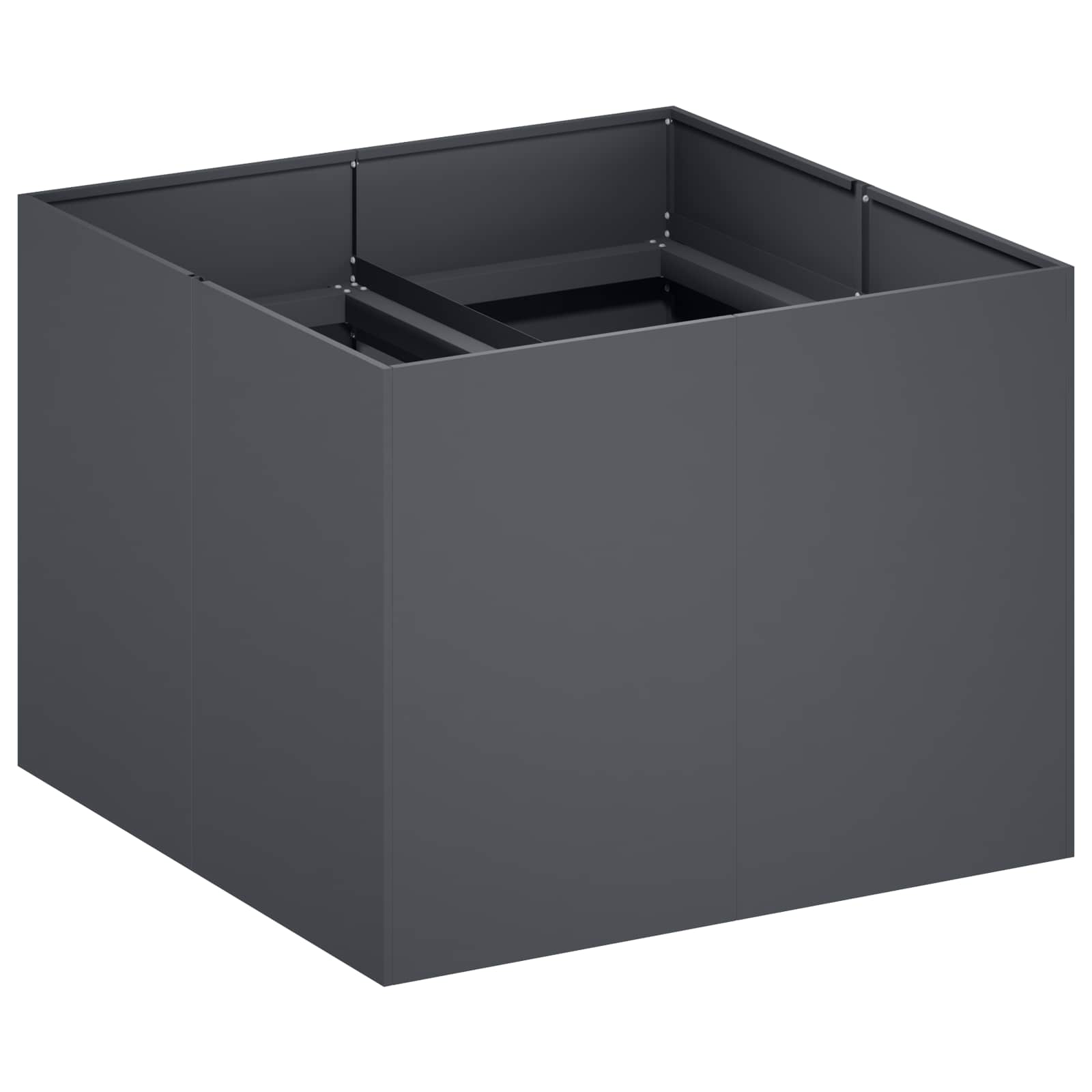 Sodo vazonas Antracito 80 x 80 x 60 cm Šaltai valcuotas plienas Sodo vazonas Antracito 80 x 80 x 60 cm Šaltai valcuotas plienas - Image 3