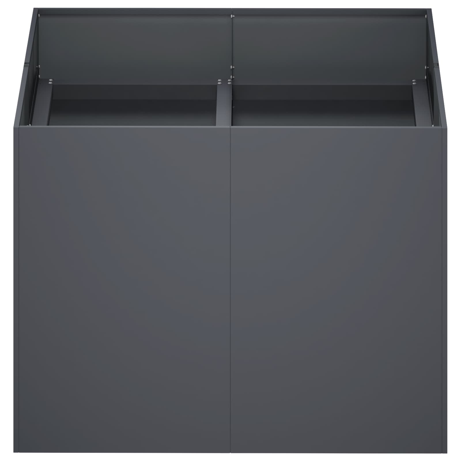 Sodo vazonas Antracito 80 x 80 x 60 cm Šaltai valcuotas plienas Sodo vazonas Antracito 80 x 80 x 60 cm Šaltai valcuotas plienas - Image 4