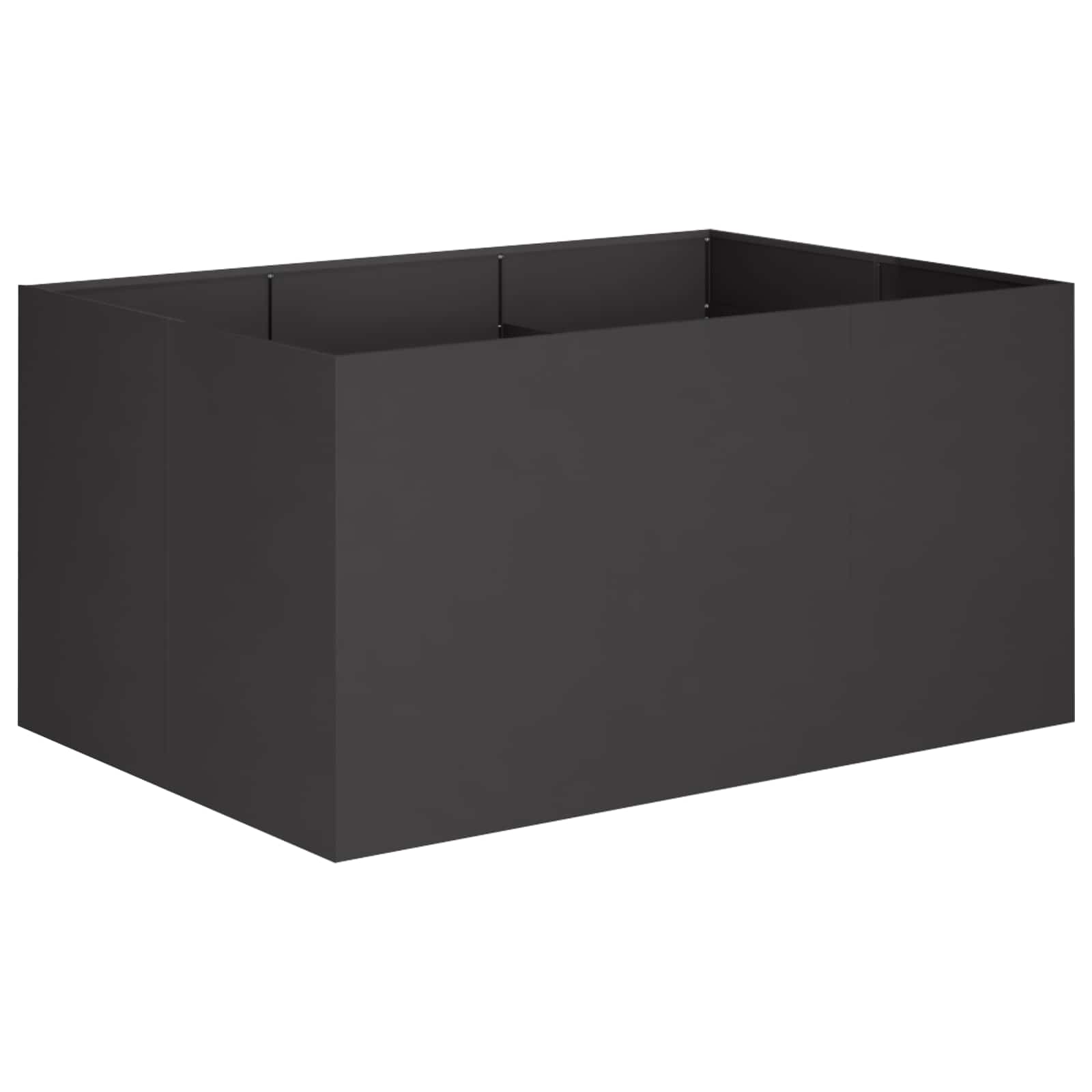 Sodo vazonas Juoda 120 x 80 x 60 cm Šaltai valcuotas plienas Sodo vazonas Juoda 120 x 80 x 60 cm Šaltai valcuotas plienas - Image 3