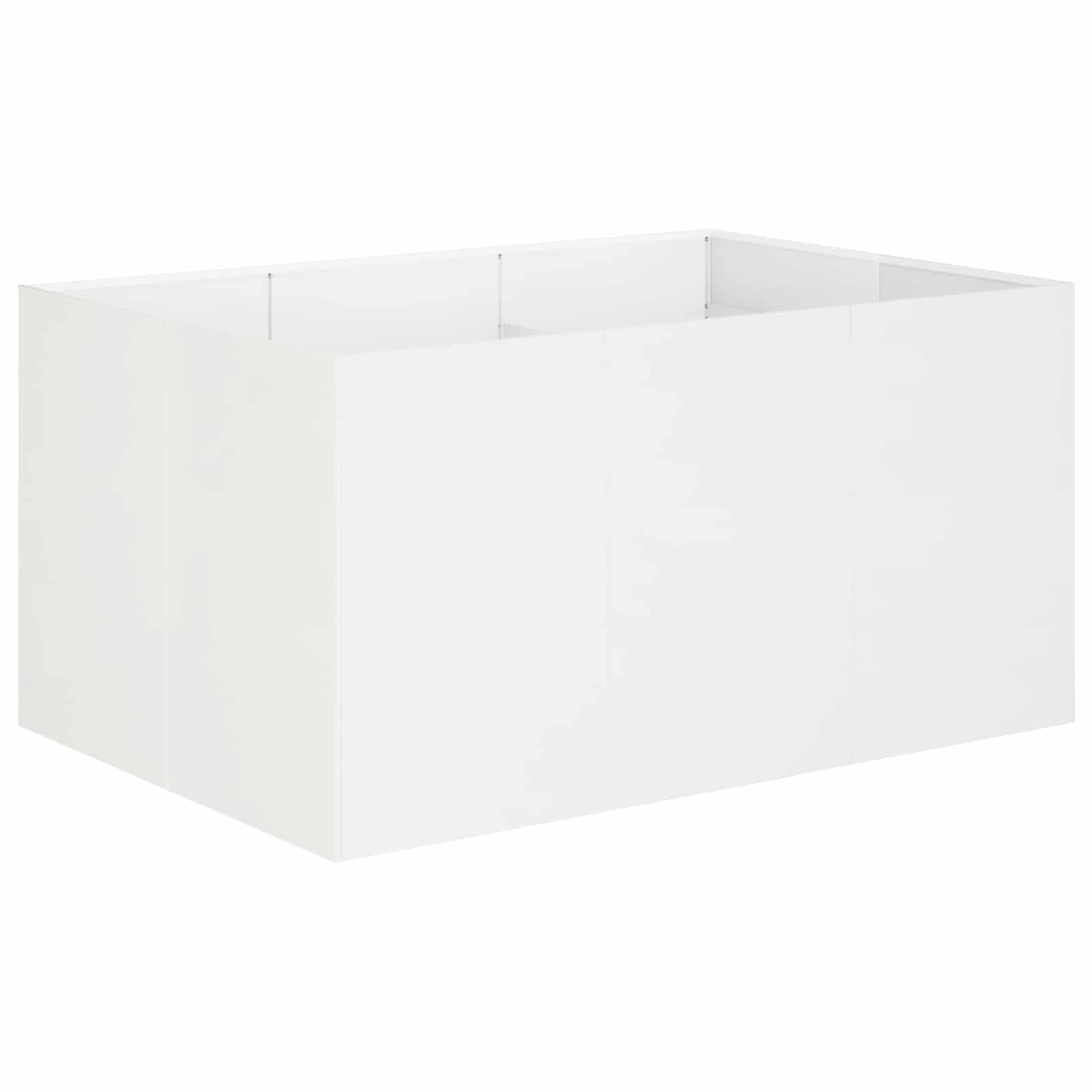 Sodo vazonas Balta 120 x 80 x 60 cm Šaltai valcuotas plienas Sodo vazonas Balta 120 x 80 x 60 cm Šaltai valcuotas plienas - Image 3