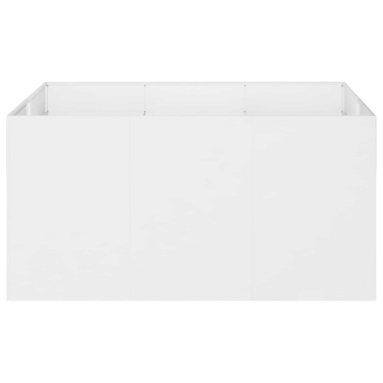 Sodo vazonas Balta 120 x 80 x 60 cm Šaltai valcuotas plienas Sodo vazonas Balta 120 x 80 x 60 cm Šaltai valcuotas plienas - Image 4