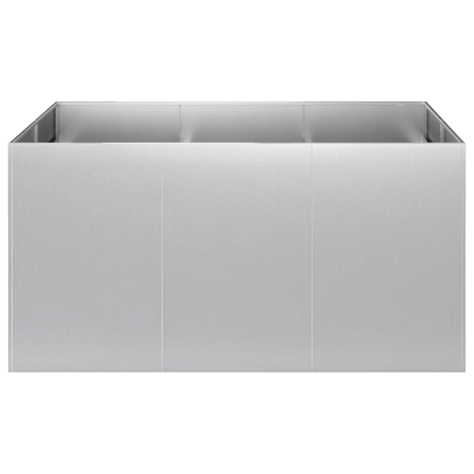 Sodo vazonas Sidabrinė 120 x 80 x 60 cm Galvanizuotas plienas Sodo vazonas Sidabrinė 120 x 80 x 60 cm Galvanizuotas plienas - Image 4