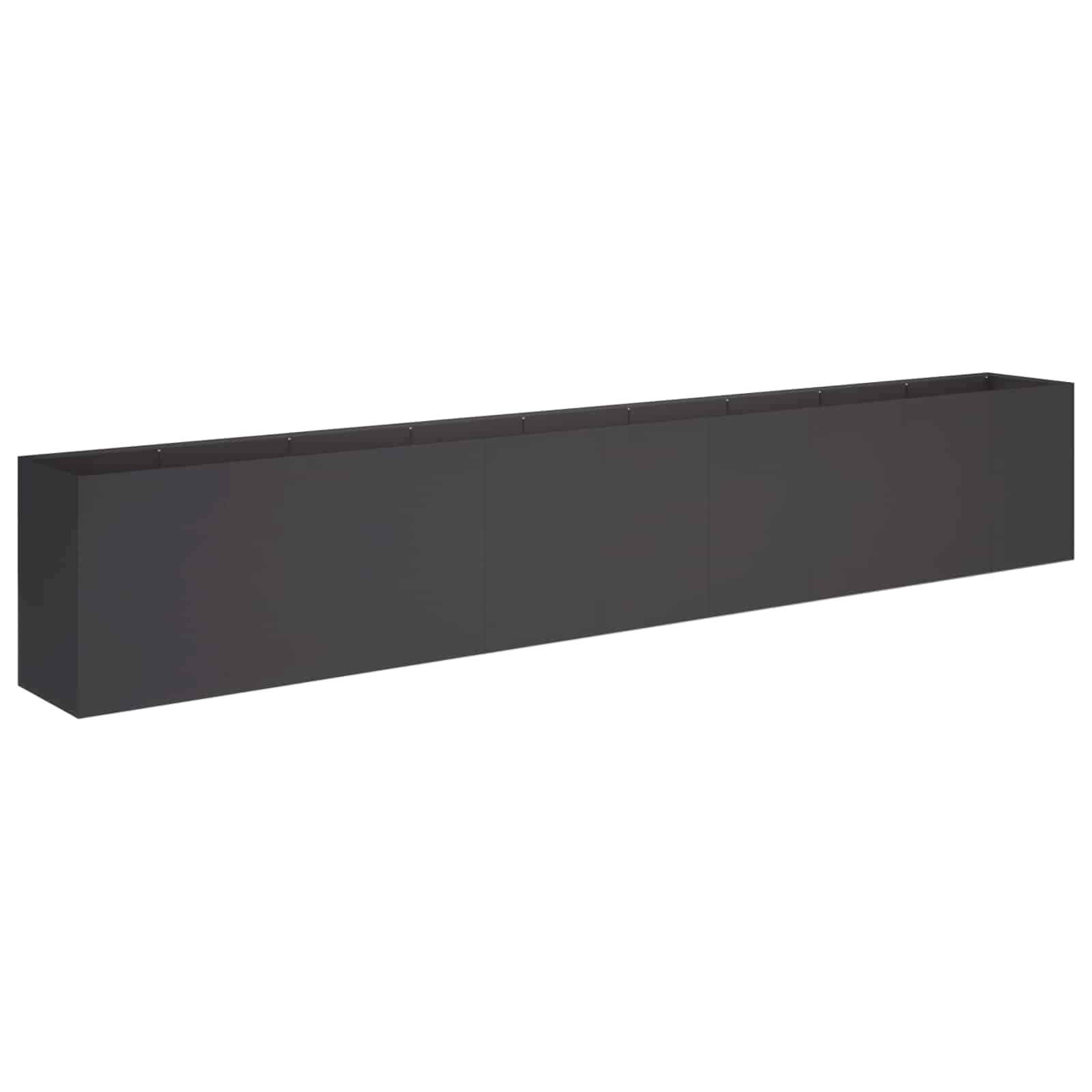 Sodo vazonas Juoda 360 x 40 x 60 cm Šaltai valcuotas plienas Sodo vazonas Juoda 360 x 40 x 60 cm Šaltai valcuotas plienas - Image 3