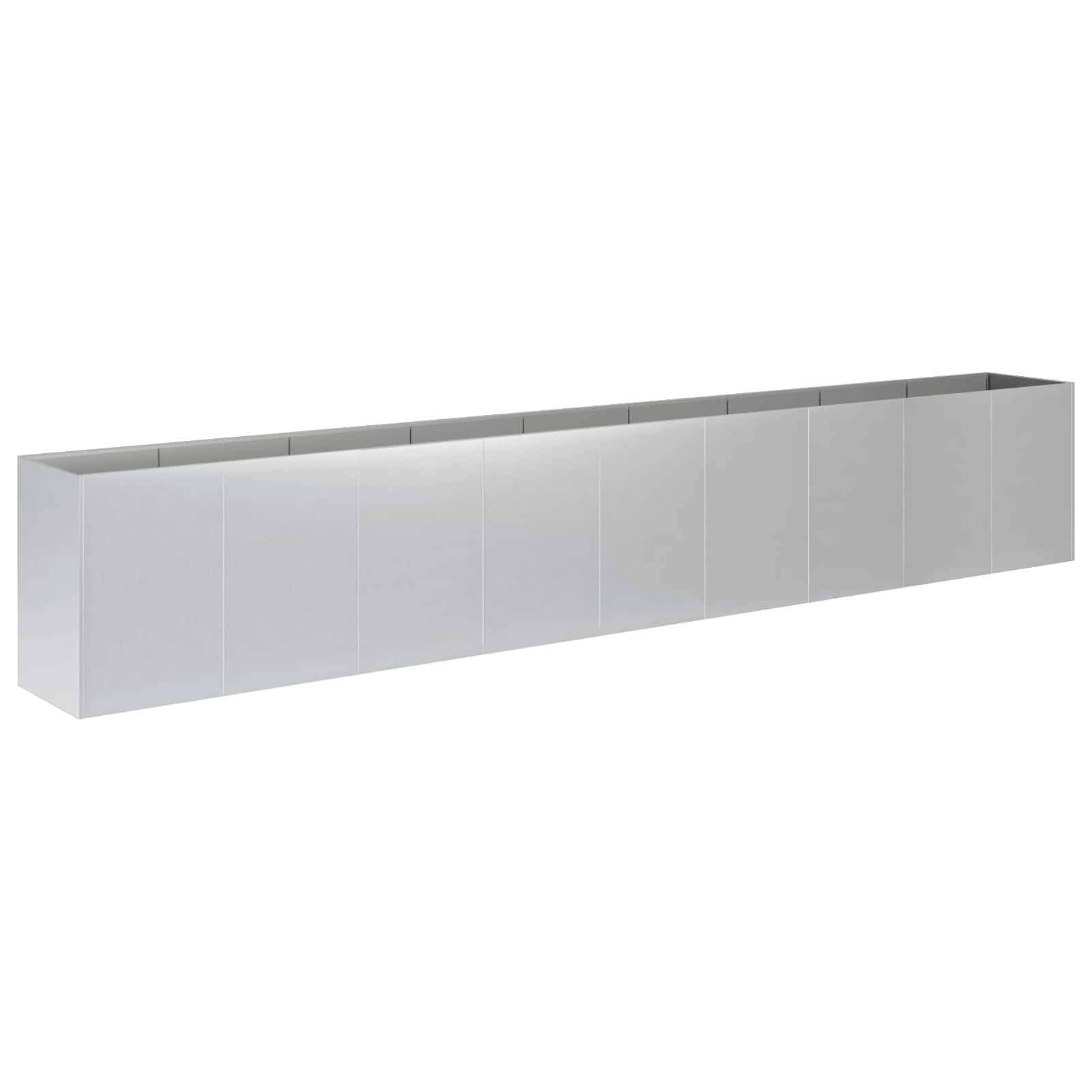 Sodo vazonas Sidabrinė 360 x 40 x 60 cm Galvanizuotas plienas Sodo vazonas Sidabrinė 360 x 40 x 60 cm Galvanizuotas plienas - Image 3