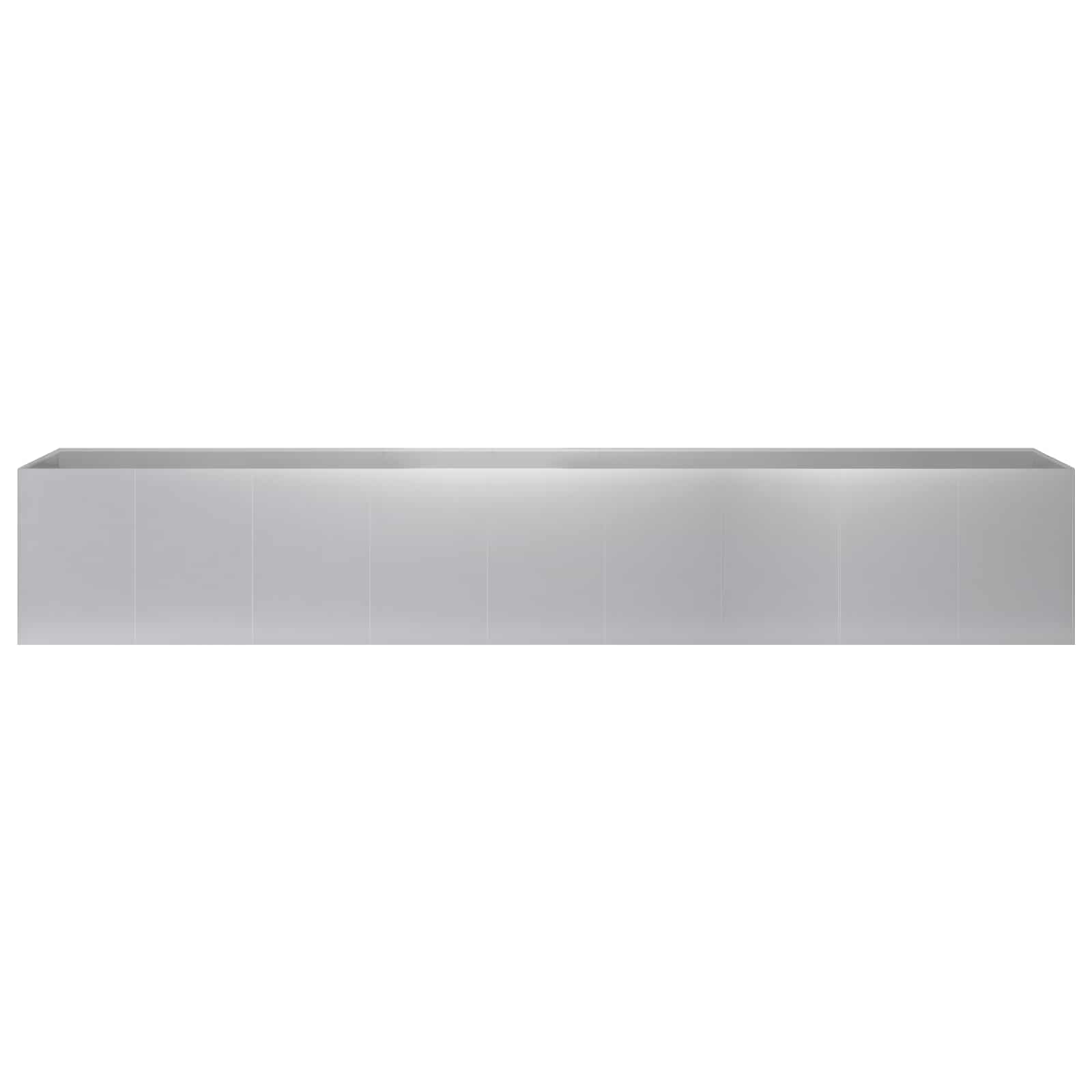 Sodo vazonas Sidabrinė 360 x 40 x 60 cm Galvanizuotas plienas Sodo vazonas Sidabrinė 360 x 40 x 60 cm Galvanizuotas plienas - Image 4