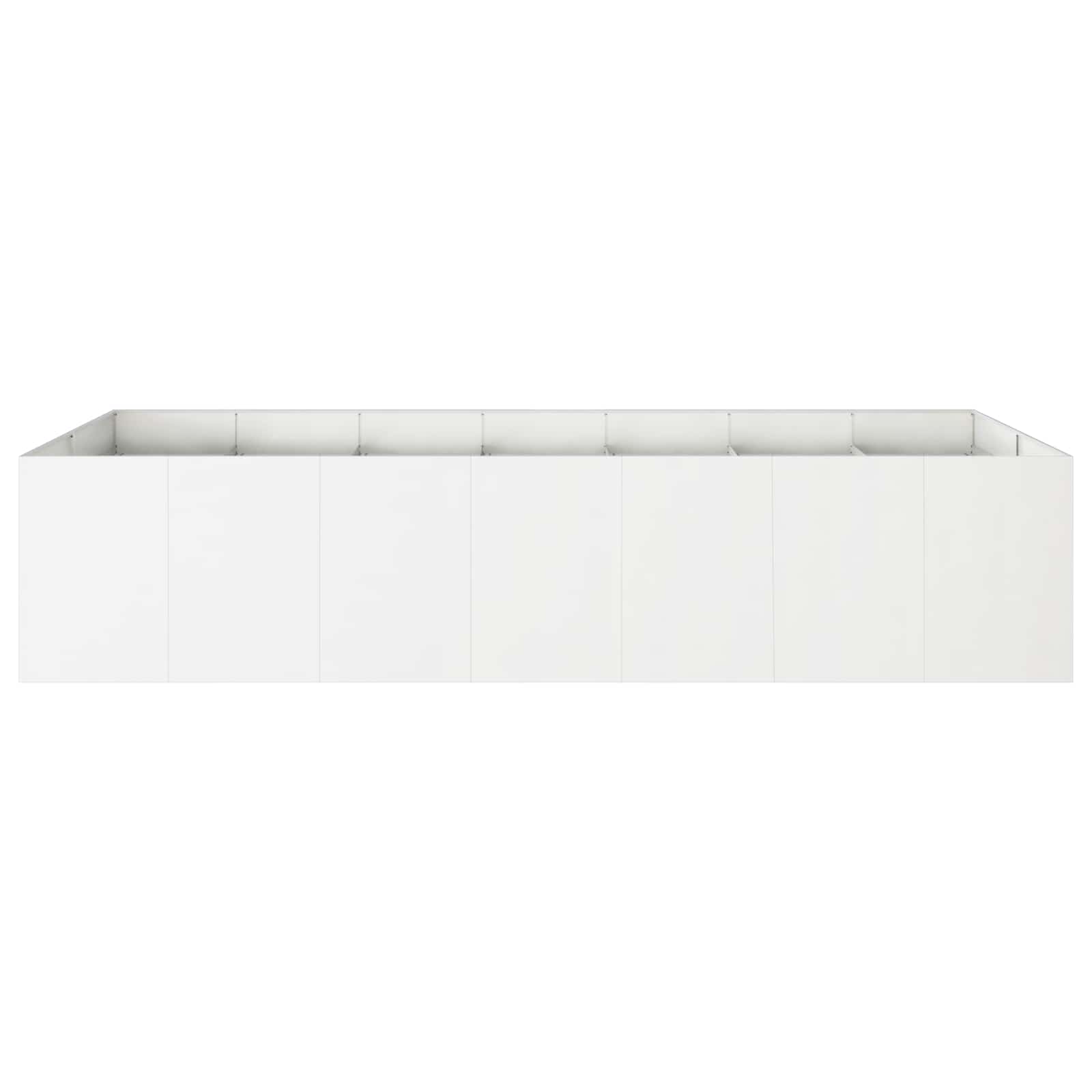 Sodo vazonas Balta 280 x 80 x 60 cm Šaltai valcuotas plienas Sodo vazonas Balta 280 x 80 x 60 cm Šaltai valcuotas plienas - Image 4
