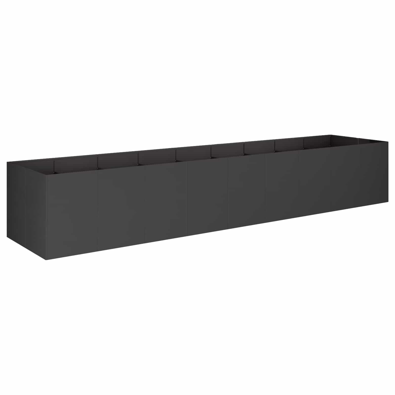 Sodo vazonas Juoda 360 x 80 x 60 cm Šaltai valcuotas plienas Sodo vazonas Juoda 360 x 80 x 60 cm Šaltai valcuotas plienas - Image 3