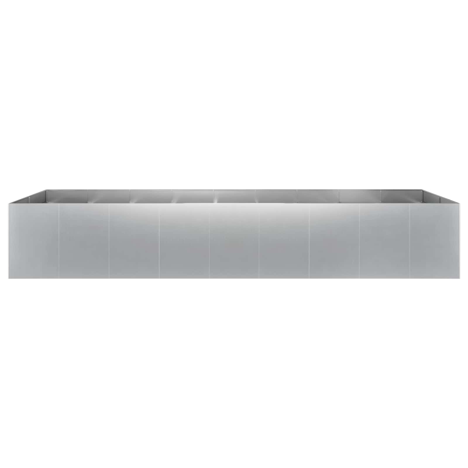 Sodo vazonas Sidabrinė 360 x 80 x 60 cm Galvanizuotas plienas Sodo vazonas Sidabrinė 360 x 80 x 60 cm Galvanizuotas plienas - Image 4