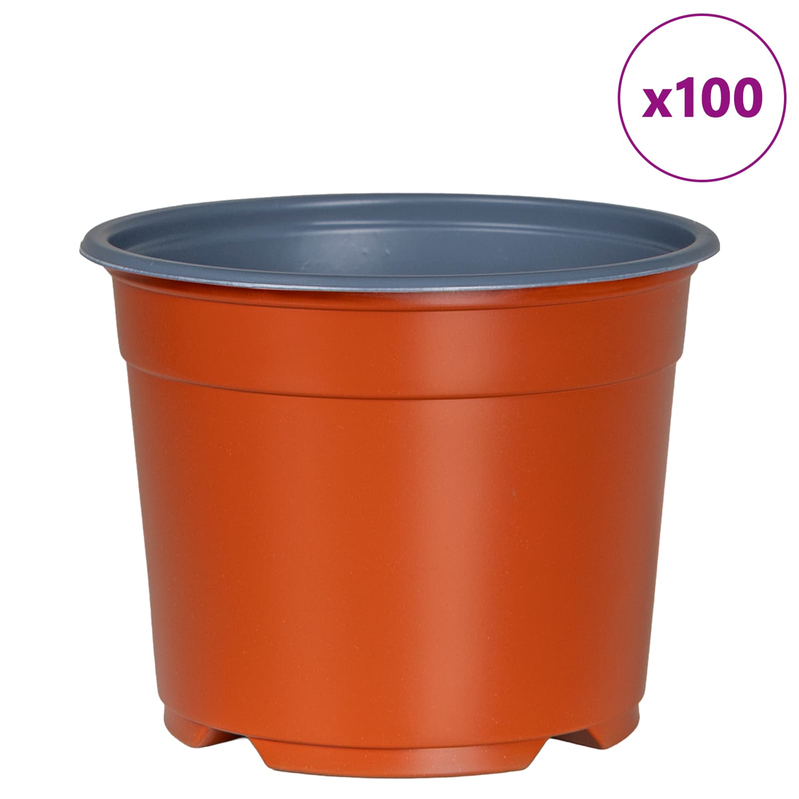 Apvalus gėlių vazonas 100 vnt. Terakotos Ø 10 x 8 cm Plastmasė Apvalus gėlių vazonas 100 vnt. Terakotos Ø 10 x 8 cm Plastmasė - Image 5