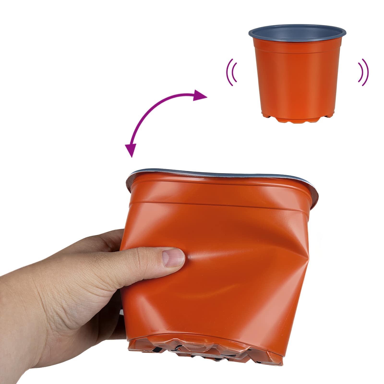 Apvalus gėlių vazonas 200 vnt. Terakotos Ø 15 x 13 cm Plastmasė Apvalus gėlių vazonas 200 vnt. Terakotos Ø 15 x 13 cm Plastmasė - Image 10