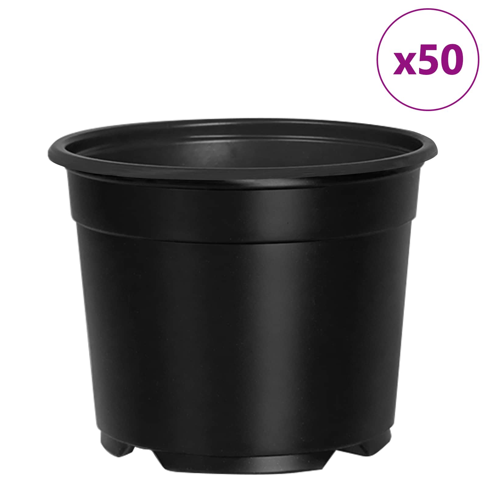 Apvalus gėlių vazonas 50 vnt. Juoda Ø 10 x 8 cm Plastmasė Apvalus gėlių vazonas 50 vnt. Juoda Ø 10 x 8 cm Plastmasė - Image 5