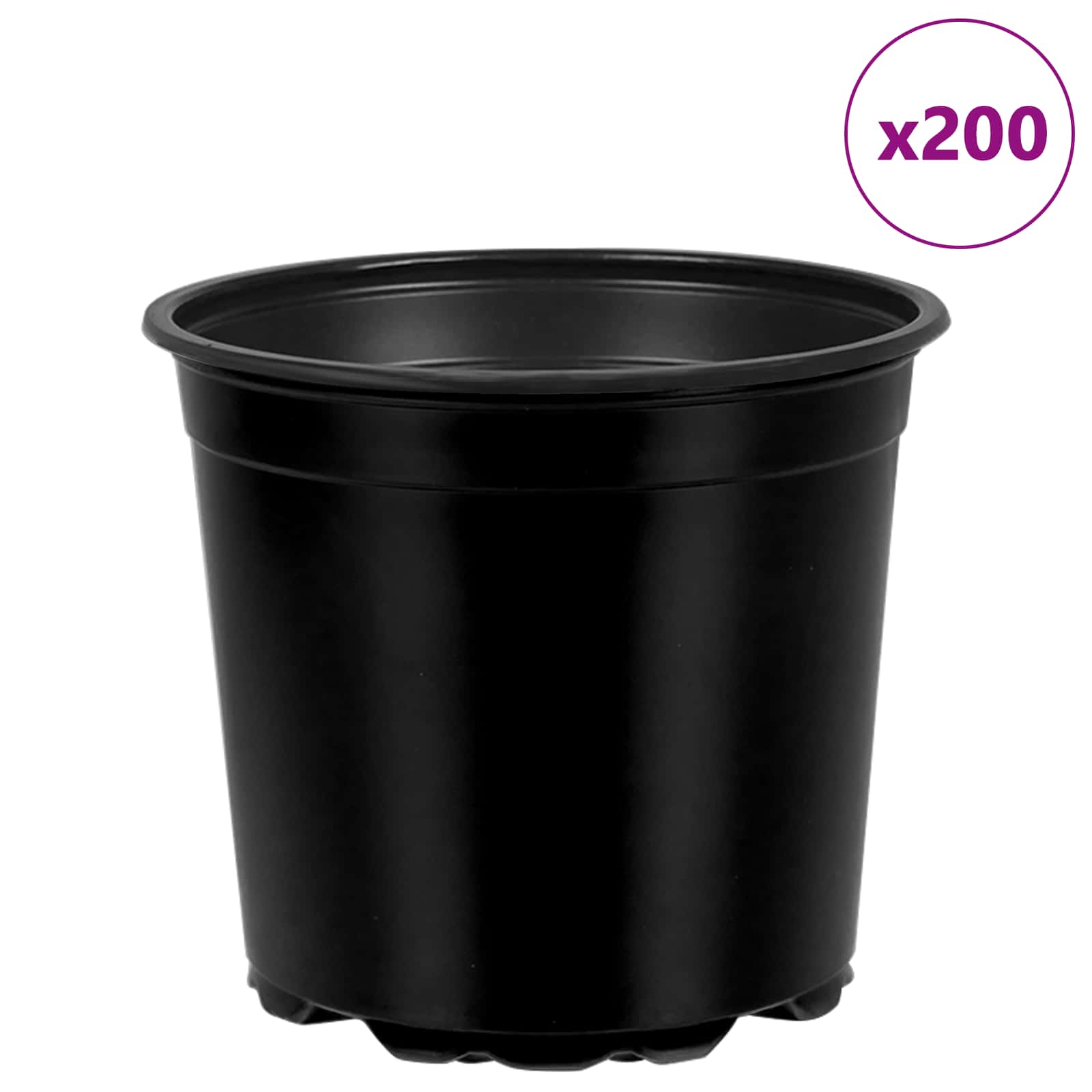 Apvalus gėlių vazonas 200 vnt. Juoda Ø 15 x 13 cm Plastmasė Apvalus gėlių vazonas 200 vnt. Juoda Ø 15 x 13 cm Plastmasė - Image 5