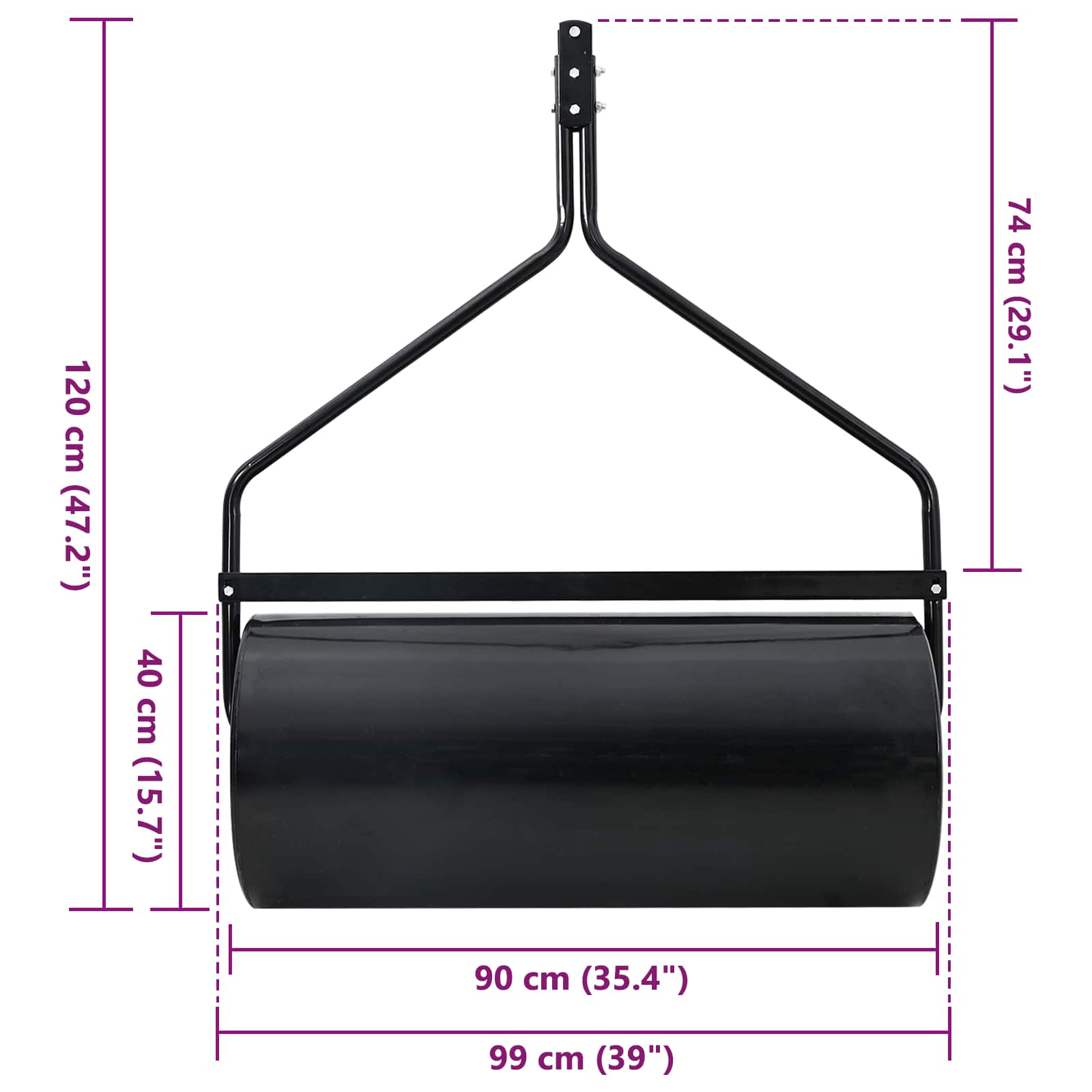 Sodo vejos volas 120 x 99 cm 110 L Geležis Sodo vejos volas 120 x 99 cm 110 L Geležis