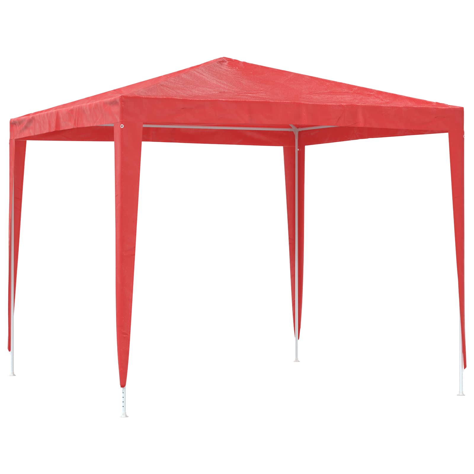 Šventės palapinė 250 x 250 x 240 cm Raudona PE ir plienas Šventės palapinė 250 x 250 x 240 cm Raudona PE ir plienas - Image 6