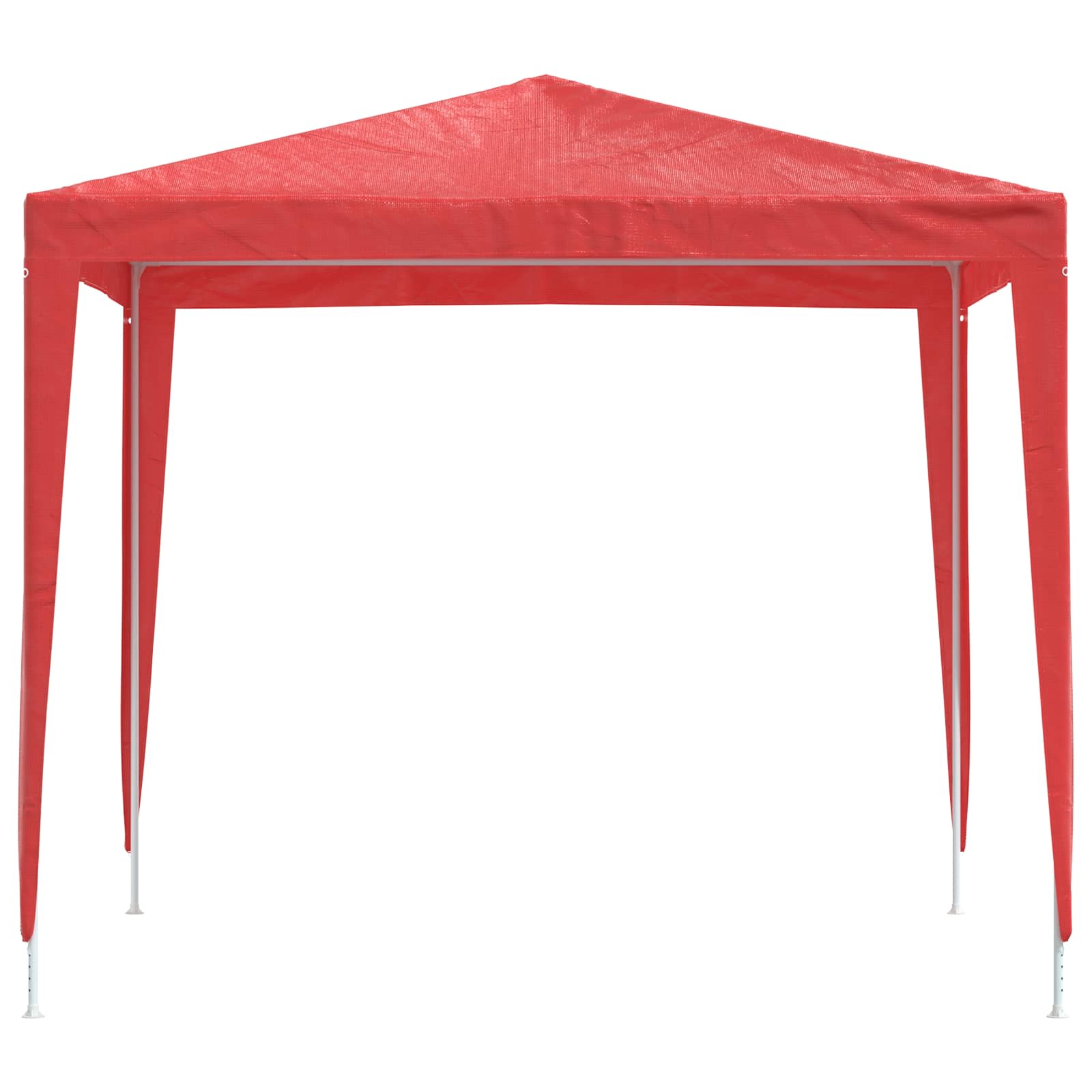 Šventės palapinė 250 x 250 x 240 cm Raudona PE ir plienas Šventės palapinė 250 x 250 x 240 cm Raudona PE ir plienas - Image 4