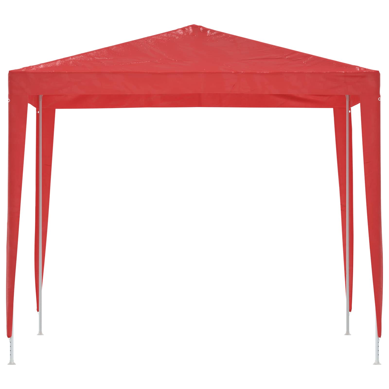 Šventės palapinė 250 x 250 x 240 cm Raudona PE ir plienas Šventės palapinė 250 x 250 x 240 cm Raudona PE ir plienas - Image 5