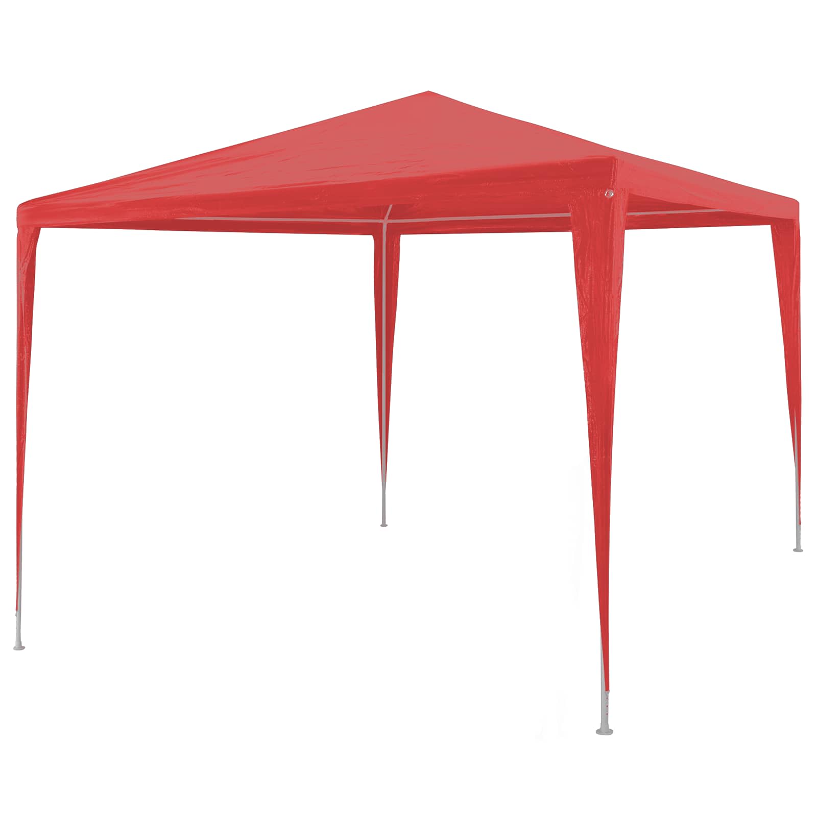 Šventės palapinė Raudona 300 x 300 x 255 cm PE ir plienas Šventės palapinė Raudona 300 x 300 x 255 cm PE ir plienas - Image 2