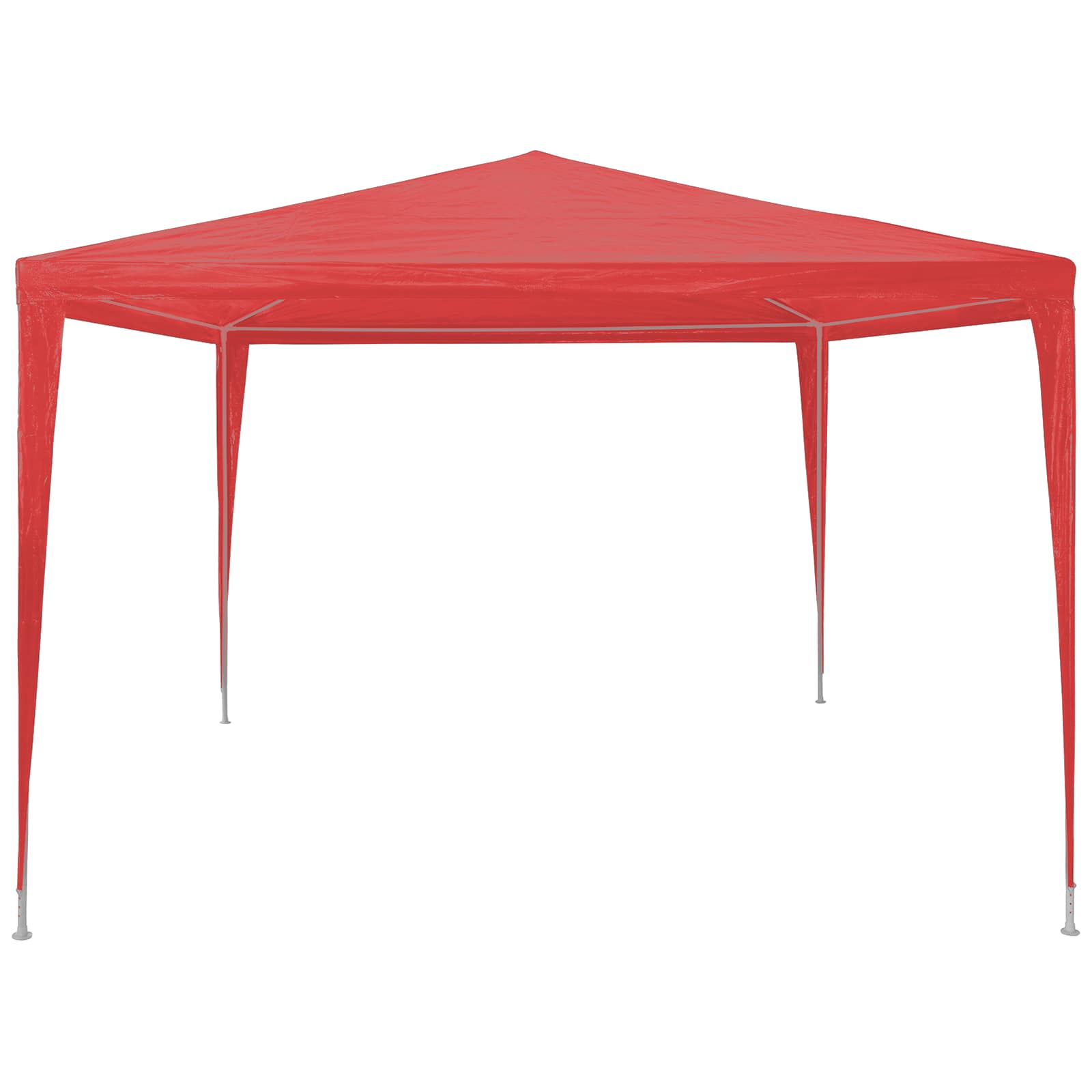 Šventės palapinė Raudona 300 x 300 x 255 cm PE ir plienas Šventės palapinė Raudona 300 x 300 x 255 cm PE ir plienas - Image 4