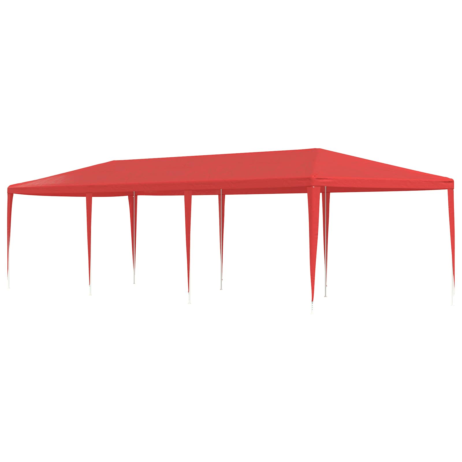 Šventės palapinė Raudona 900 x 300 x 255 cm PE ir plienas Šventės palapinė Raudona 900 x 300 x 255 cm PE ir plienas - Image 2